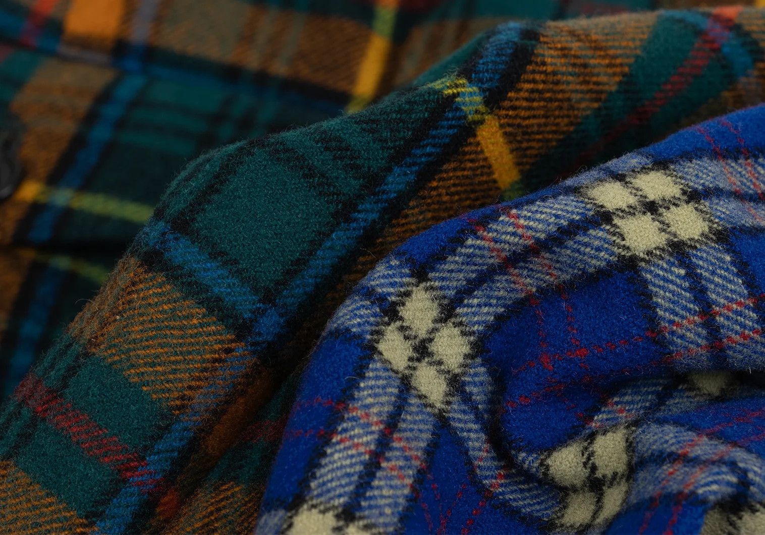 Comme des Garcons Homme Plus Wool Check Tuck Pants in Multicolor, Size S Size US 38 / EU 54 - 13 Thumbnail