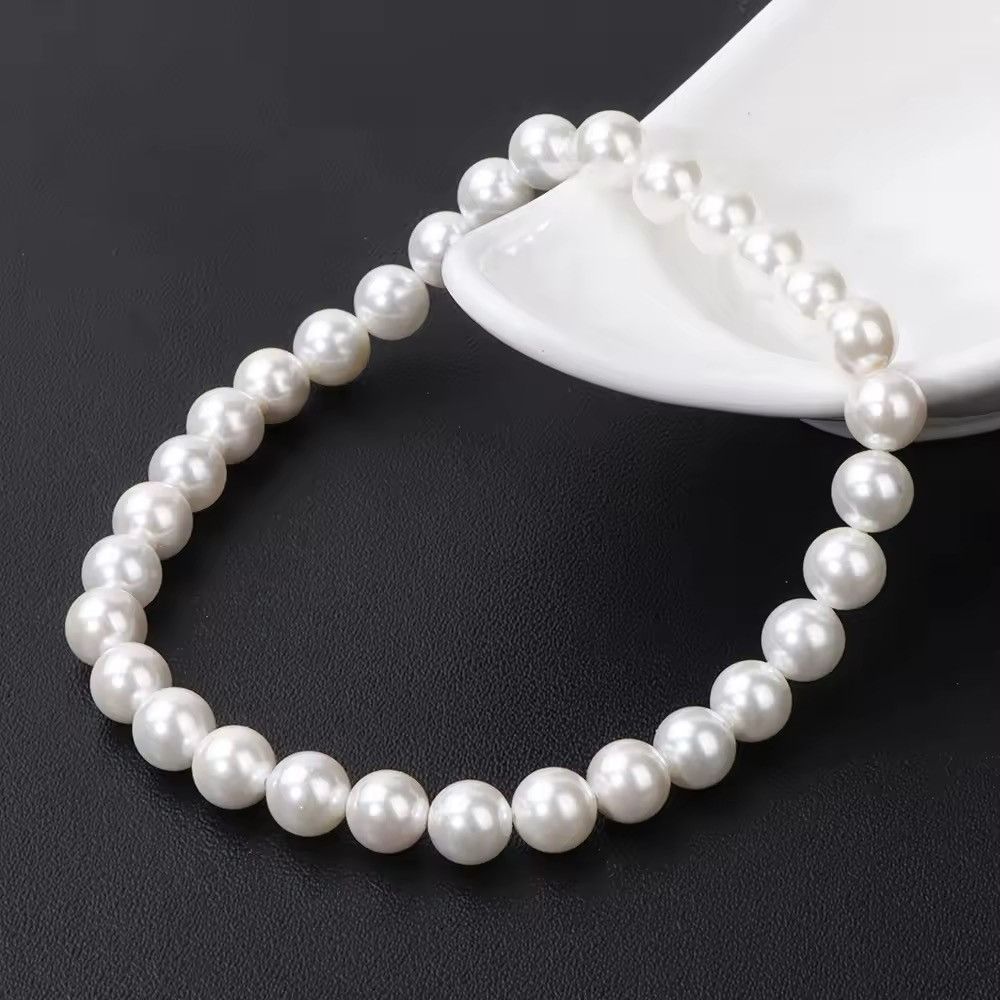 Japanese Brand × Jewelry × Vintage 6mm Natural Shell Pearl Bracelet Size ONE SIZE - 1 Thumbnail