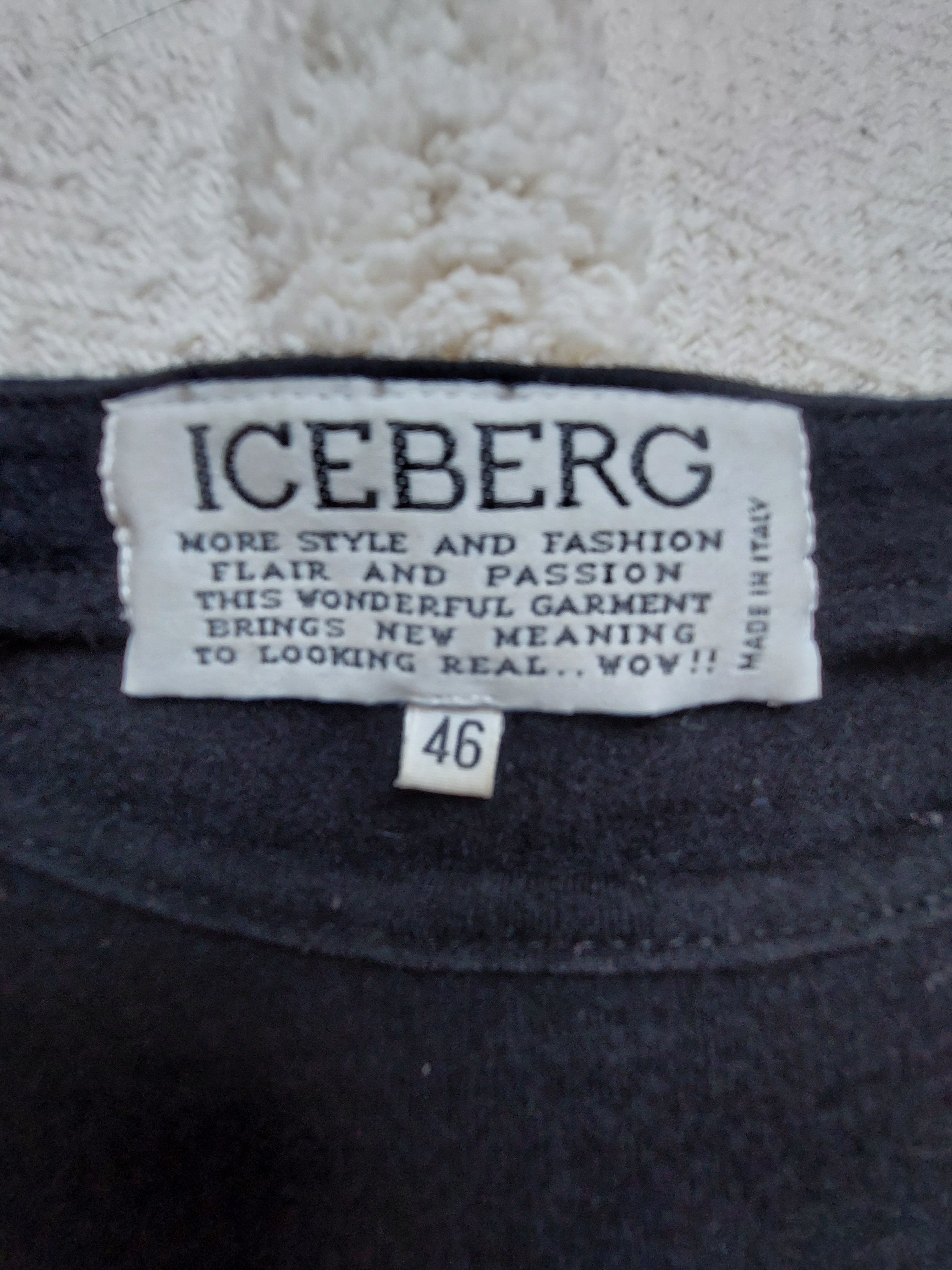 Iceberg ICEBERG wool sweetshirt Unique Sweater Embroidered Size XL / US 12-14 / IT 48-50 - 9 Thumbnail