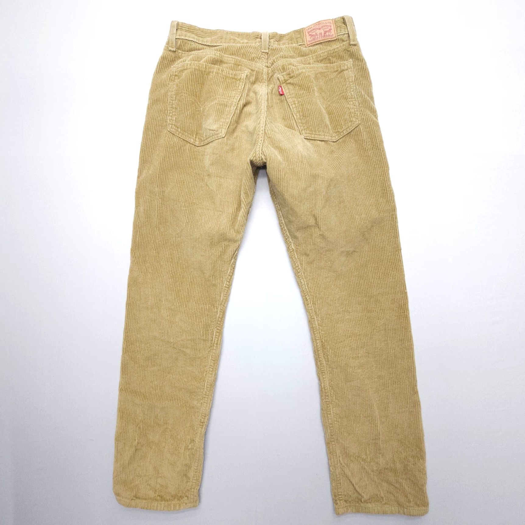 Levi's Levi's Jeans Womens 29 30 Tan Cotton Corduroy Classic Straight Denim Size 29" - 2 Thumbnail