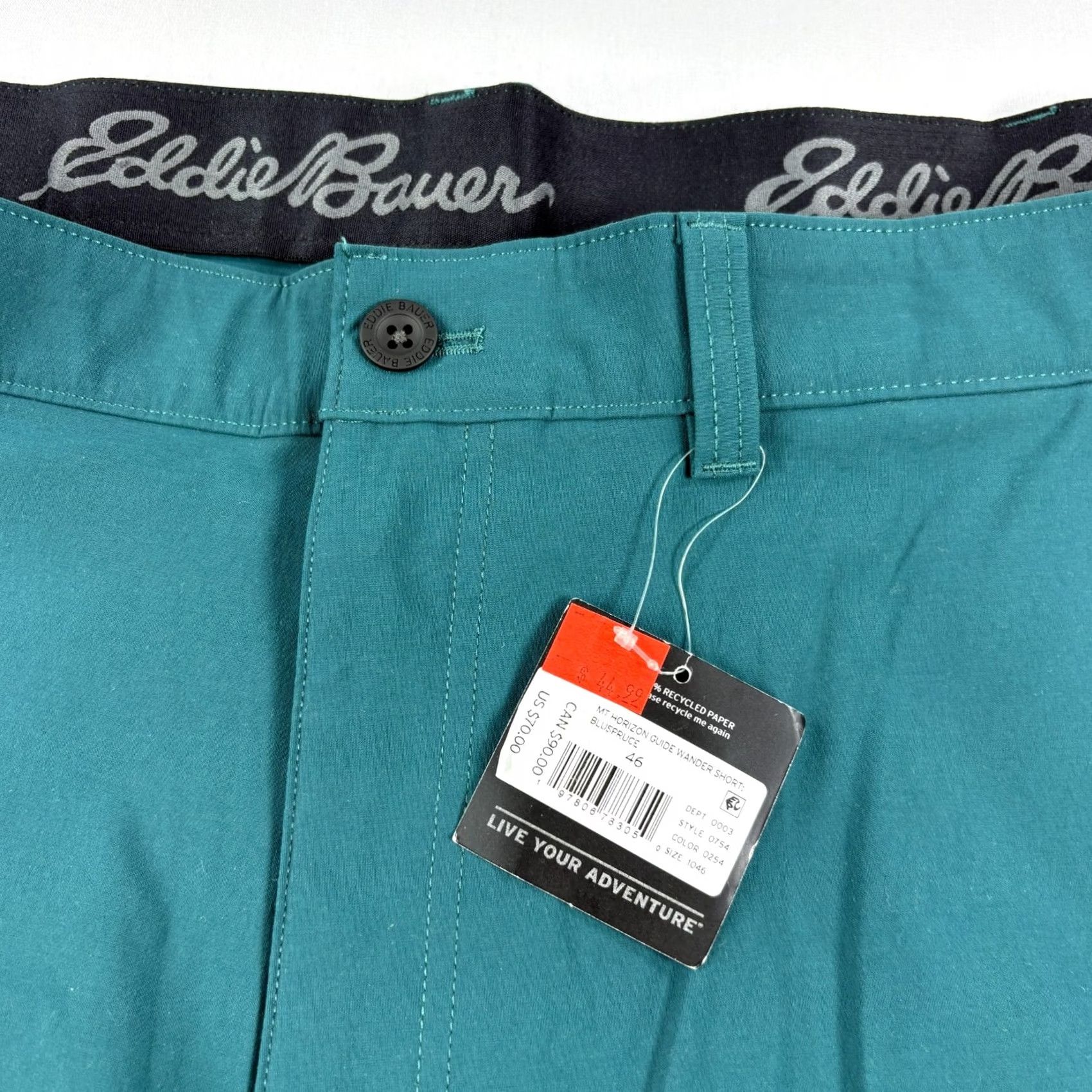 Eddie Bauer VINTAGE Eddie Bauer Shorts Men 46 Blue Horizon Guide Wander Stretch Hiking NEW Size US 30 / EU 46 - 2 Thumbnail
