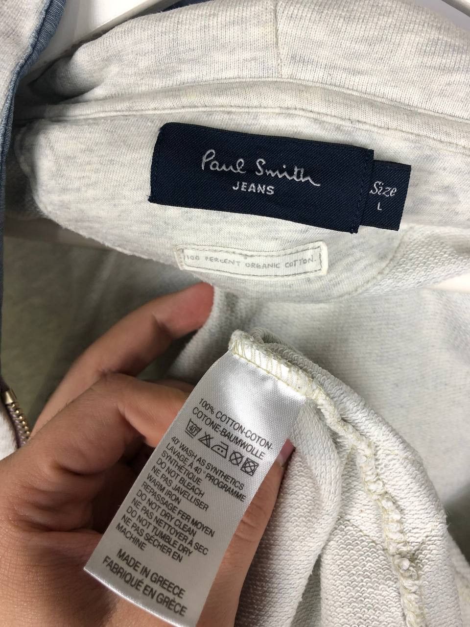 Paul Smith Paul Smith Jeans Zip Hoodie Gray size L Size US L / EU 52-54 / 3 - 10 Thumbnail