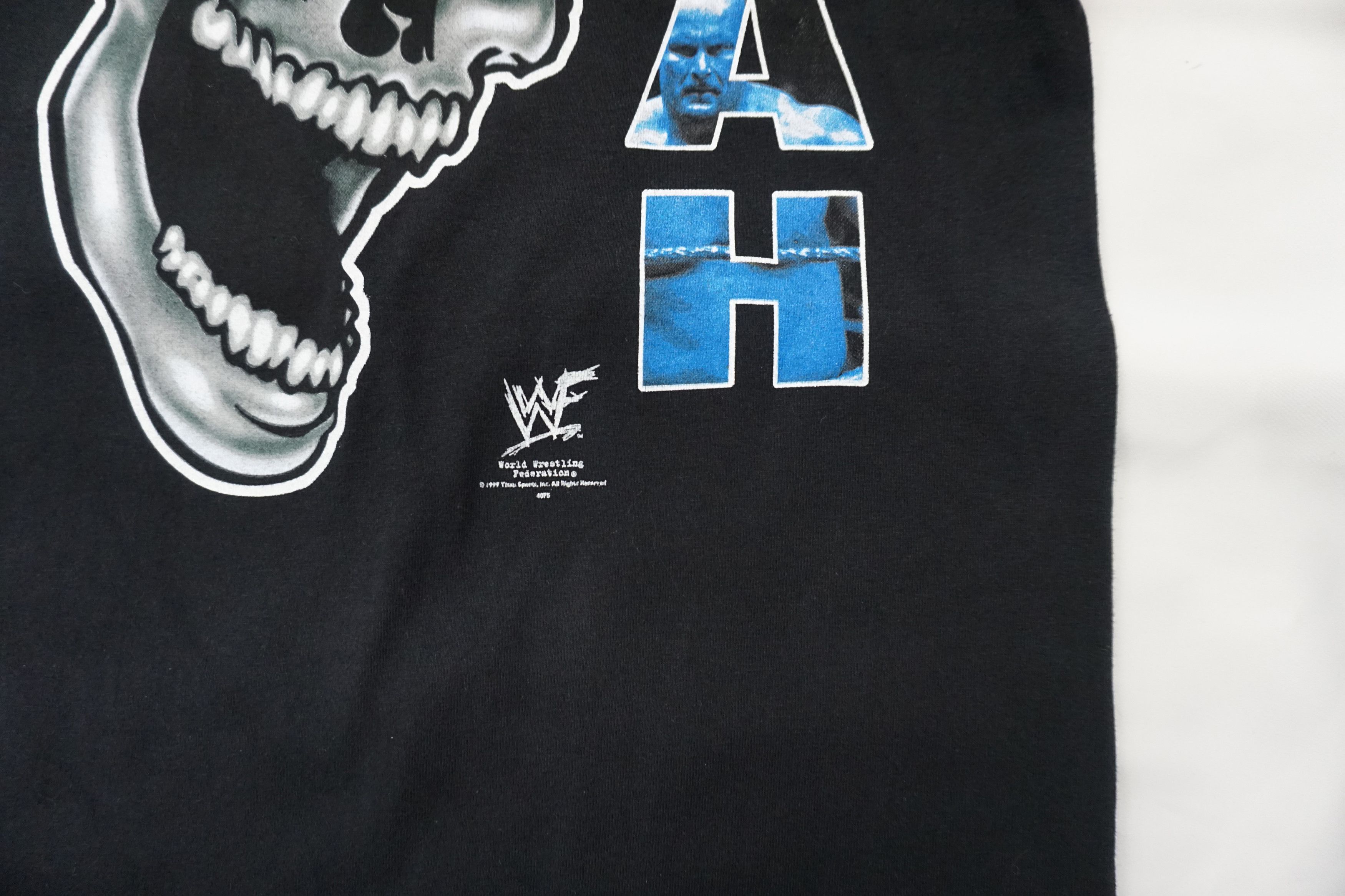 WWF 1999 WWF Stone Cold Steve Austin "Hell Yeah" T-shirt Size US L / EU 52-54 / 3 - 3 Thumbnail