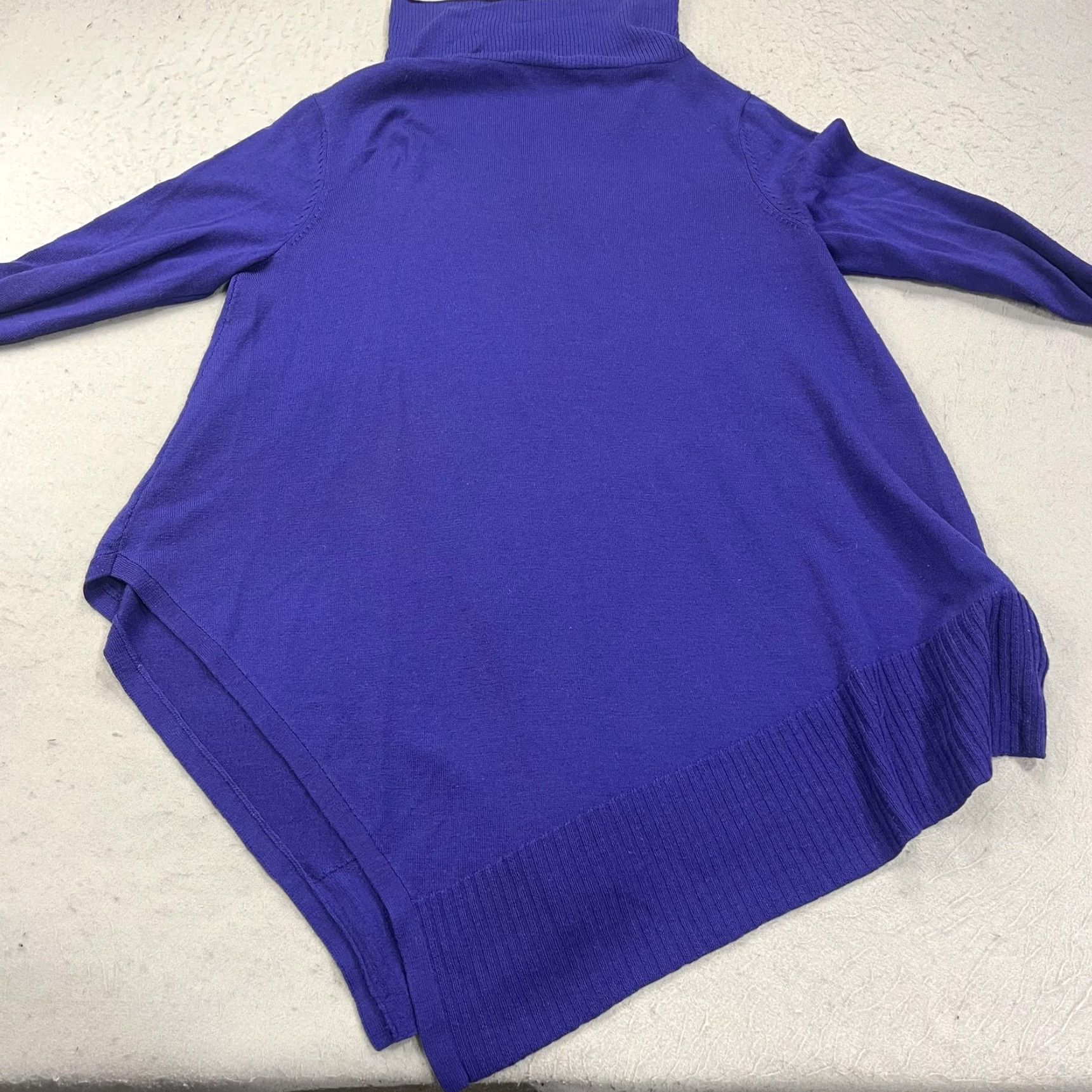Eileen Fisher Eileen Fisher Sweater Womens Medium Purple 100% Merino Wool Turtleneck Tunic Size M / US 6-8 / IT 42-44 - 7 Thumbnail