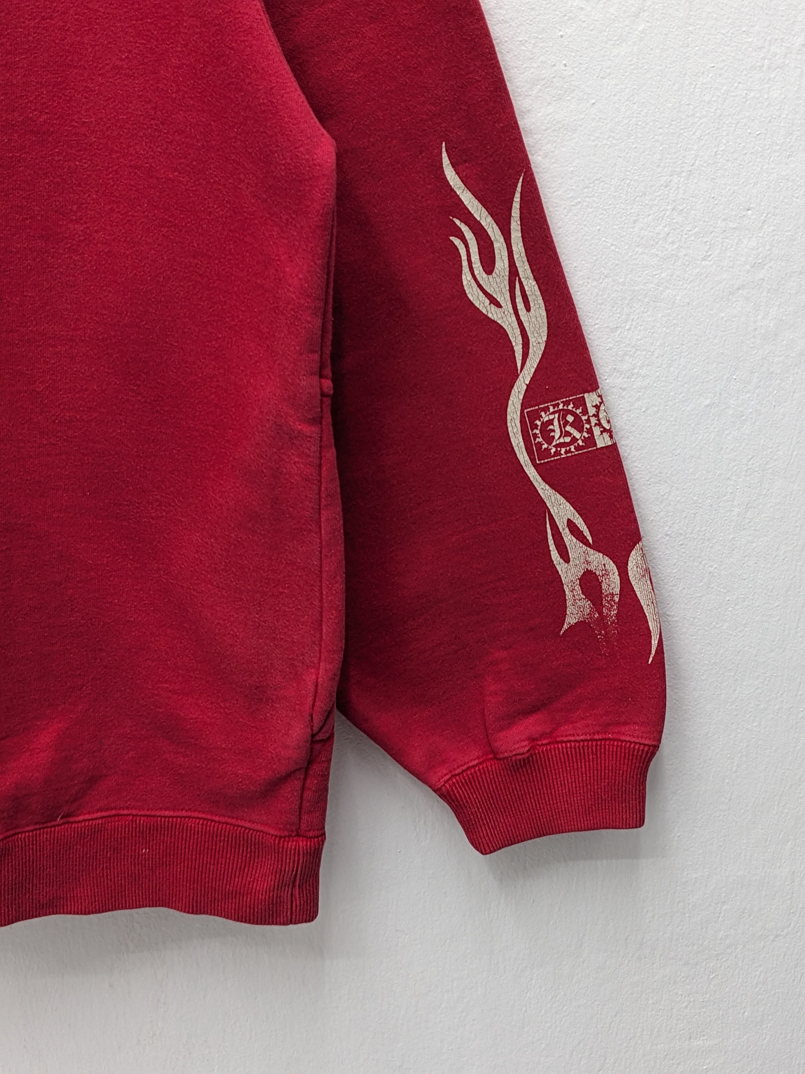 Japanese Brand Vintage 90s Karma Los Angeles Gothic Graphic Sweatshirt Size US L / EU 52-54 / 3 - 5 Thumbnail