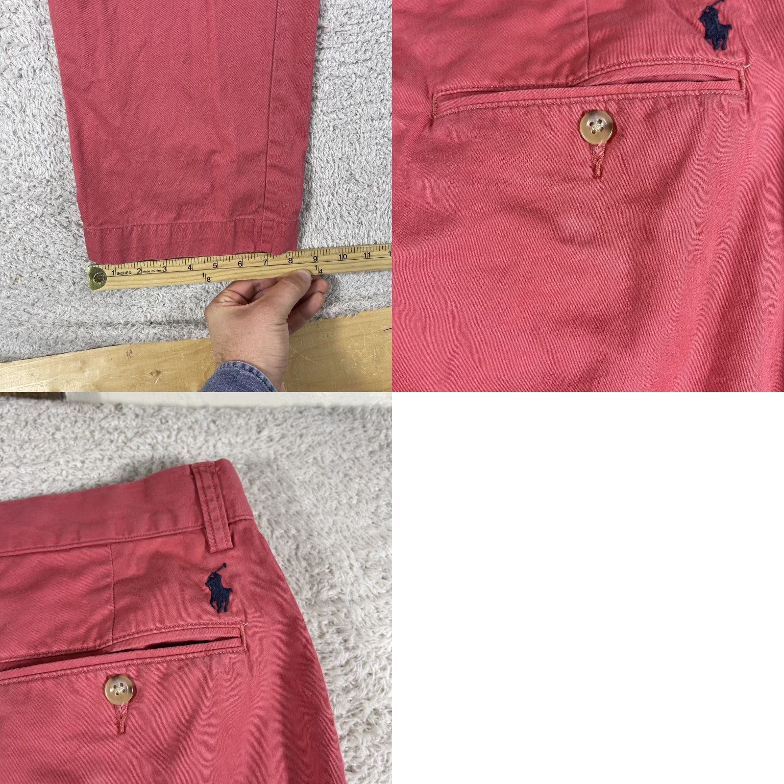 Polo Ralph Lauren Polo Ralph Lauren Pants 32x32 Pink Salmon Chino Straight Leg Preppy Casual Mens Size US XS / EU 42 / 0 - 9 Thumbnail