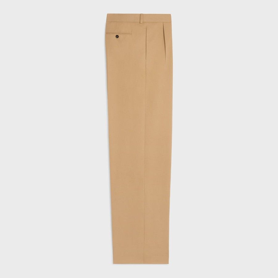 Celine o1d2blof0226 Cotton Trousers in Brown Size US 32 / EU 48 - 2 Thumbnail