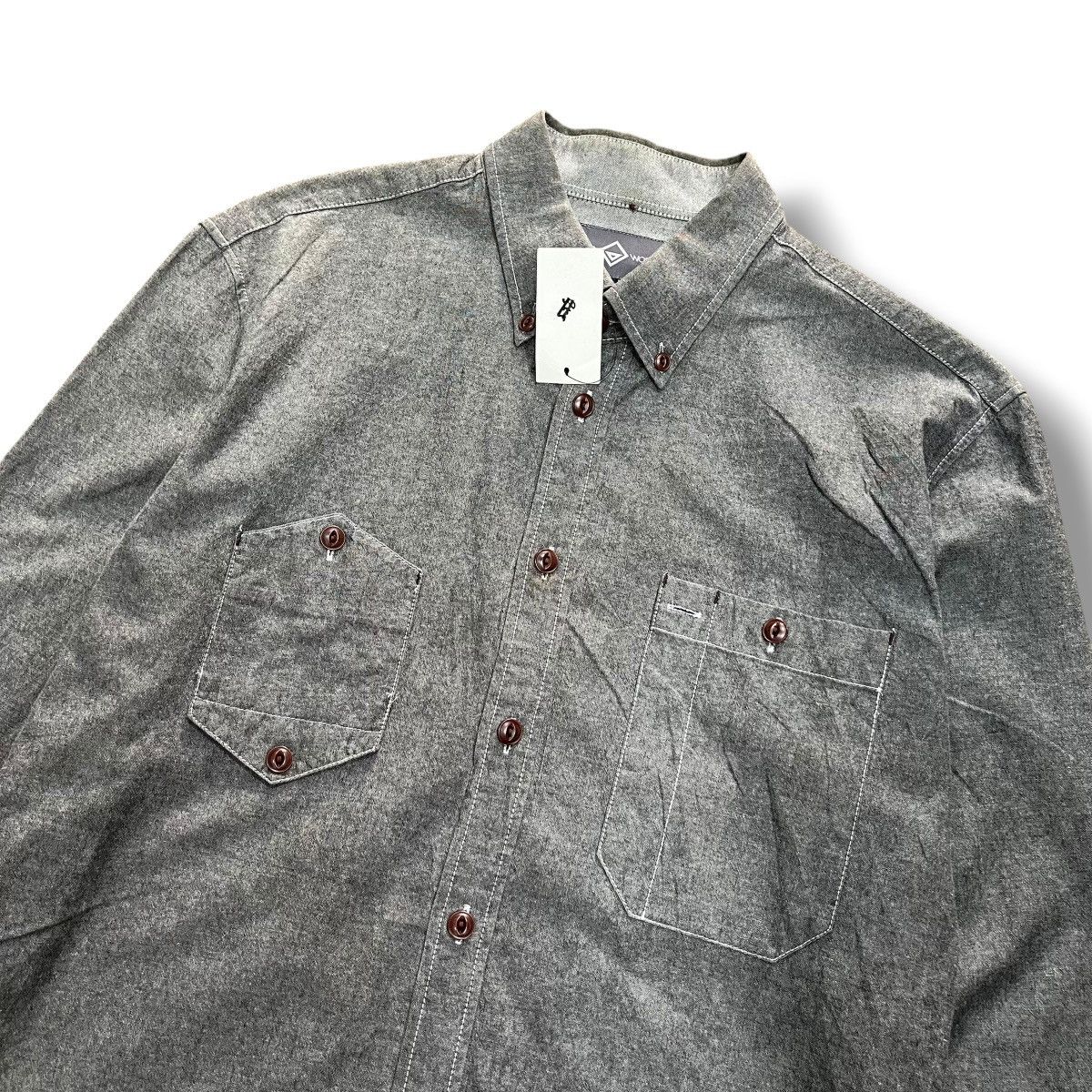 Tornado Mart Vintage FrizmWork Unique Pocket Long sleeve button shirt Size US XL / EU 56 / 4 - 2 Thumbnail