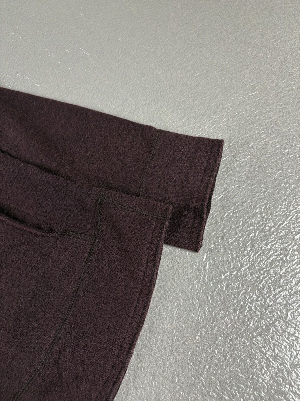 Yohji Yamamoto Yohji Yamamoto Y's SS11 Wool Knitted Hoodie Burgandy Size US L / EU 52-54 / 3 - 5 Thumbnail