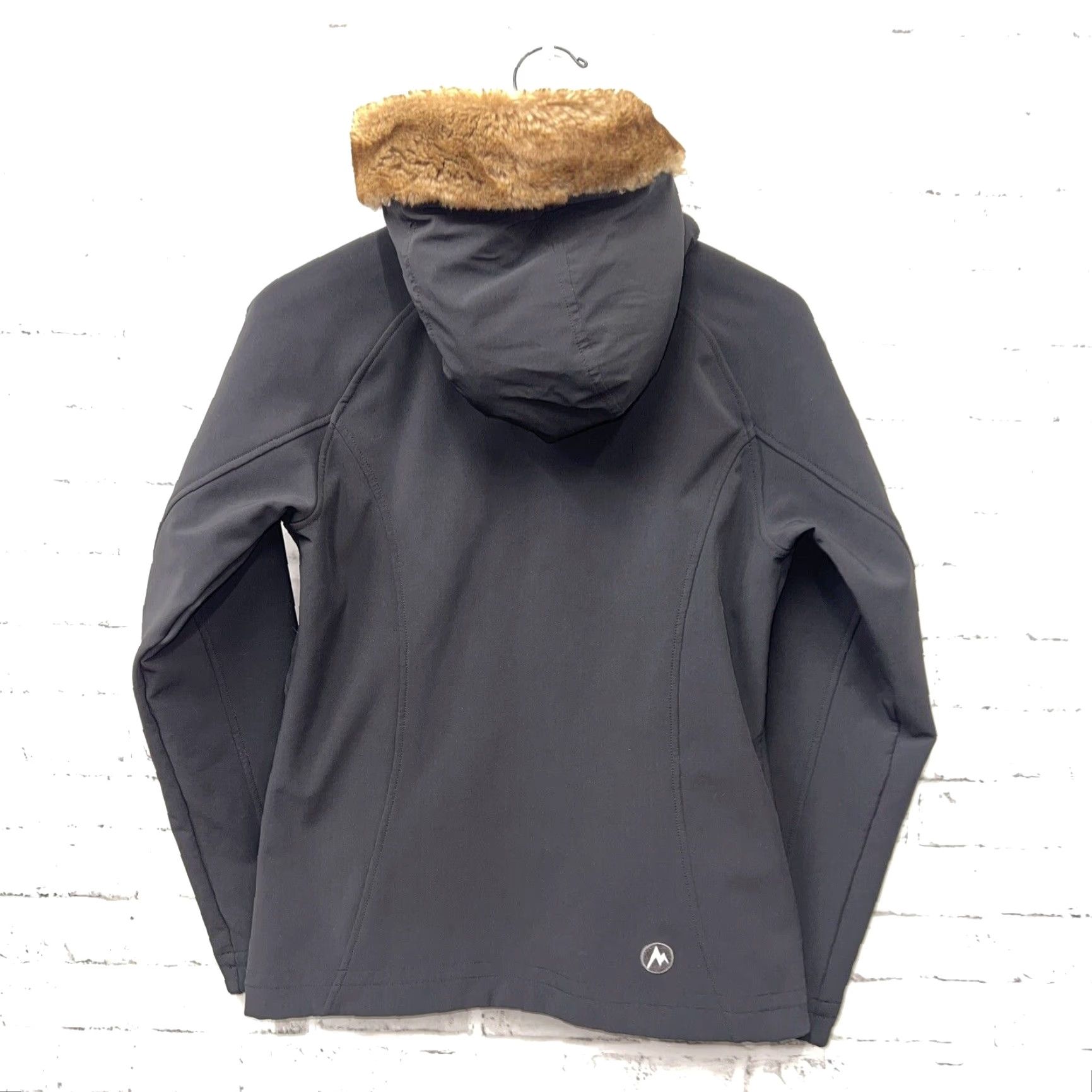 Marmot Marmot Jacket Womens Size M Hooded Fur Lined Fuex Black Polyester Basic Regular Style Features Size M / US 6-8 / IT 42-44 - 5 Thumbnail