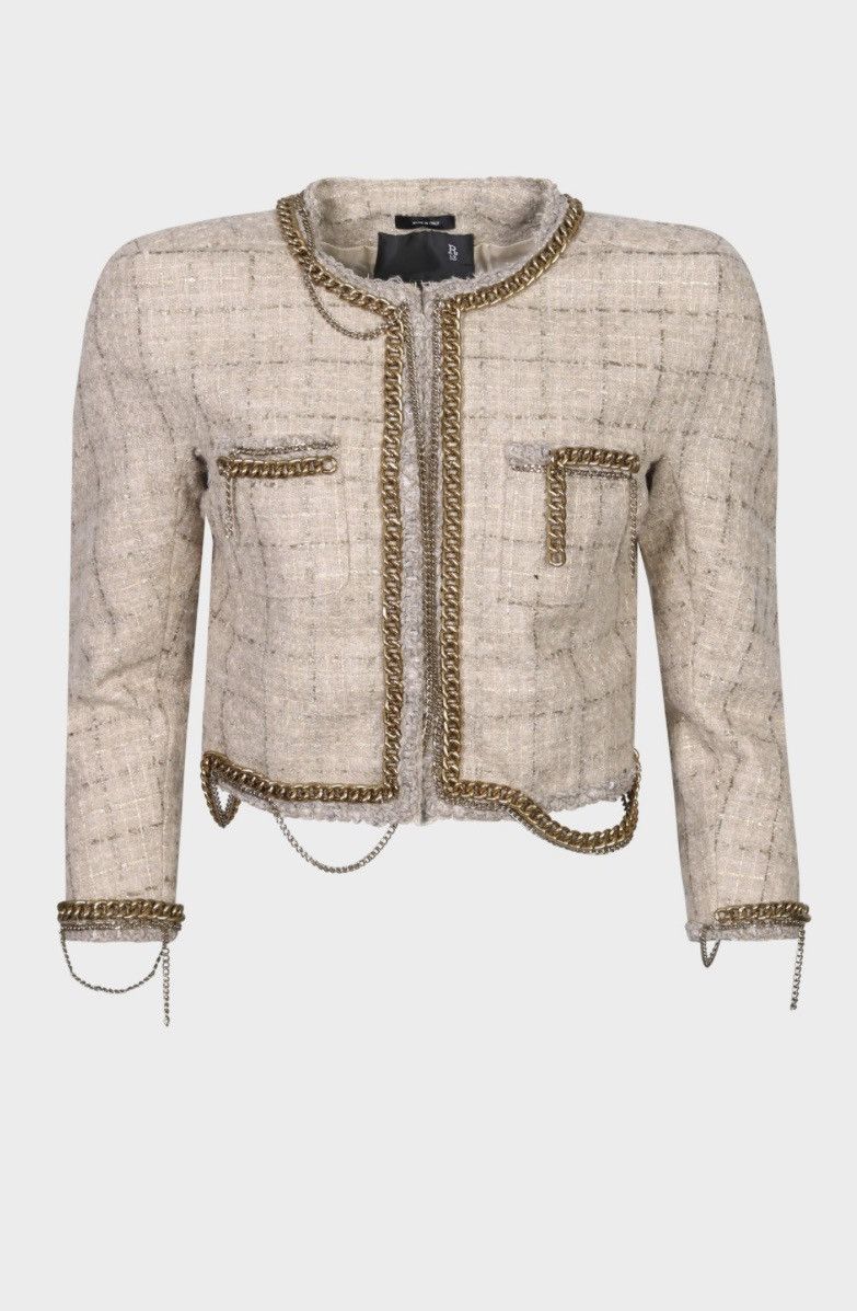 R13 R13 Square Shoulder Tweed Jacket - RP.2350€ Size M / US 6-8 / IT 42-44 - 2 Thumbnail