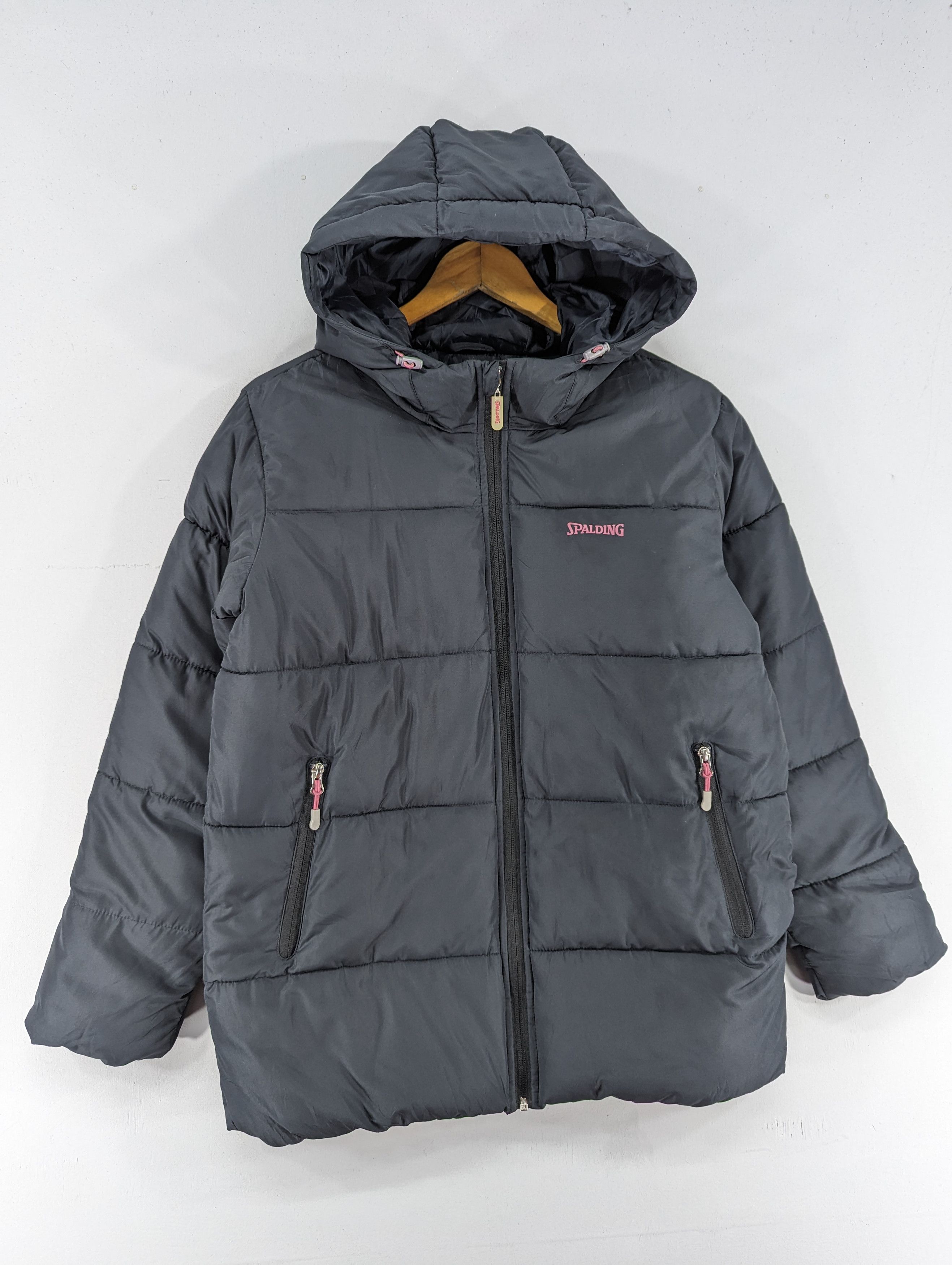 Japanese Brand Spalding Puffer Down Zipper Hooded Jacket Size US L / EU 52-54 / 3 - 3 Thumbnail