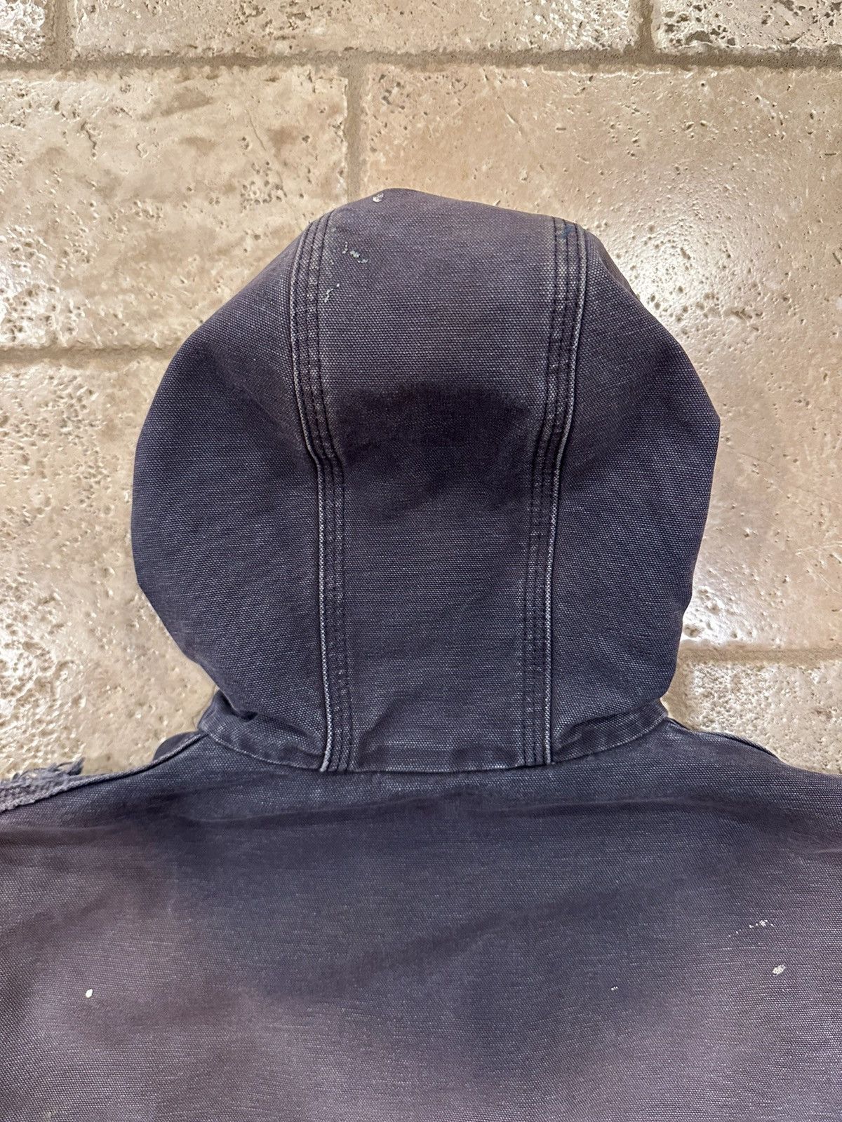 Carhartt Vintage Carhartt Faded Thrashed Hooded Distress Work Jacket Size US XL / EU 56 / 4 - 15 Thumbnail