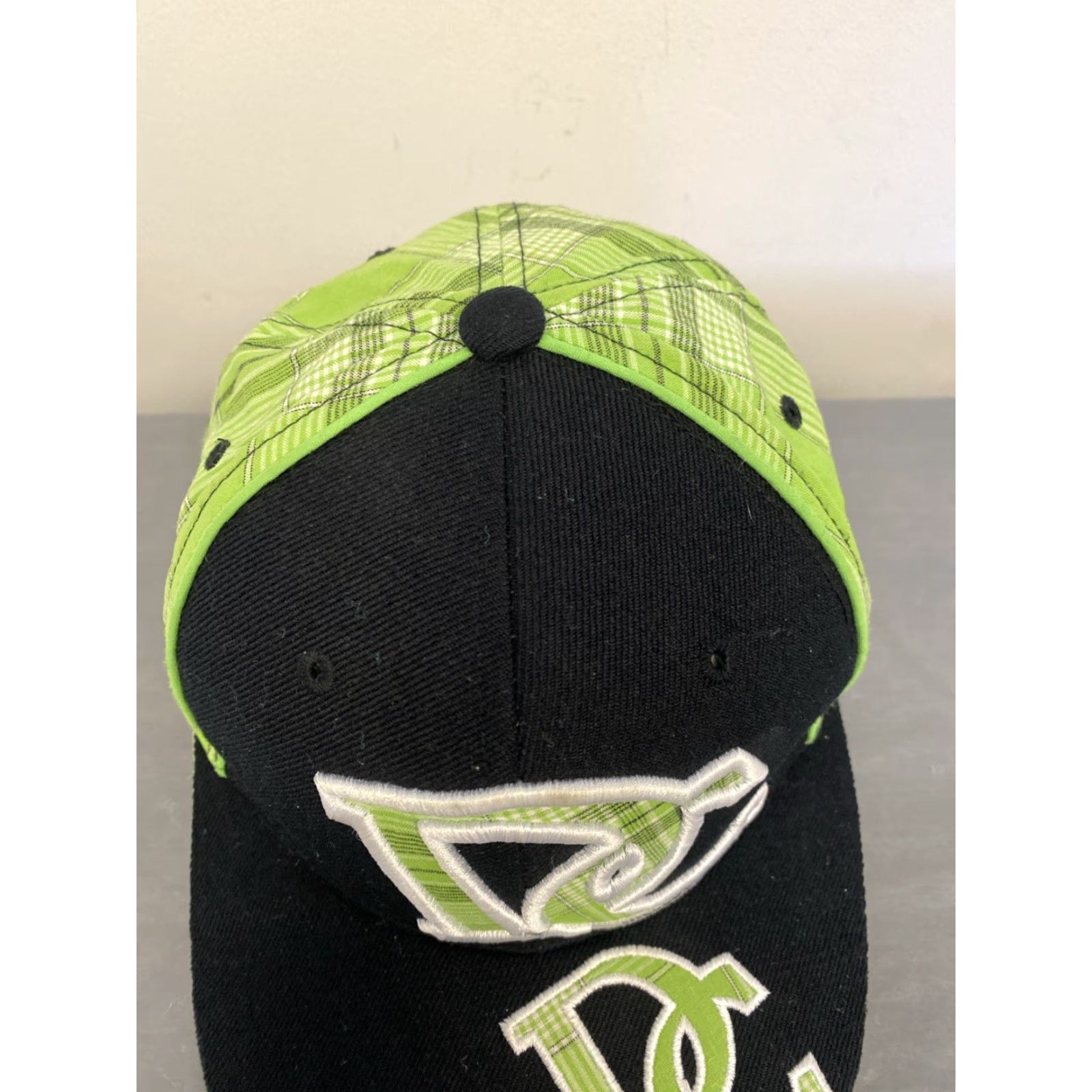 Hunter City Hunter Green Plaid Baseball Cap Adult Medium DC Ball Logo Casual Mens Size ONE SIZE - 2 Thumbnail