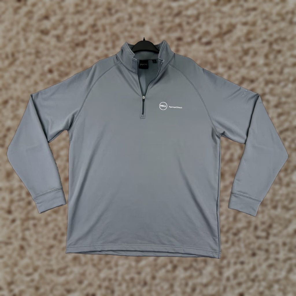 Equipment Dunning 1/4 Zip Sweater Mens Large L Gray Polyester Mock Neck Long Sleeve Pullover Shirt Casual Sports Logo Embroidered $ Size US L / EU 52-54 / 3 - 1 Thumbnail