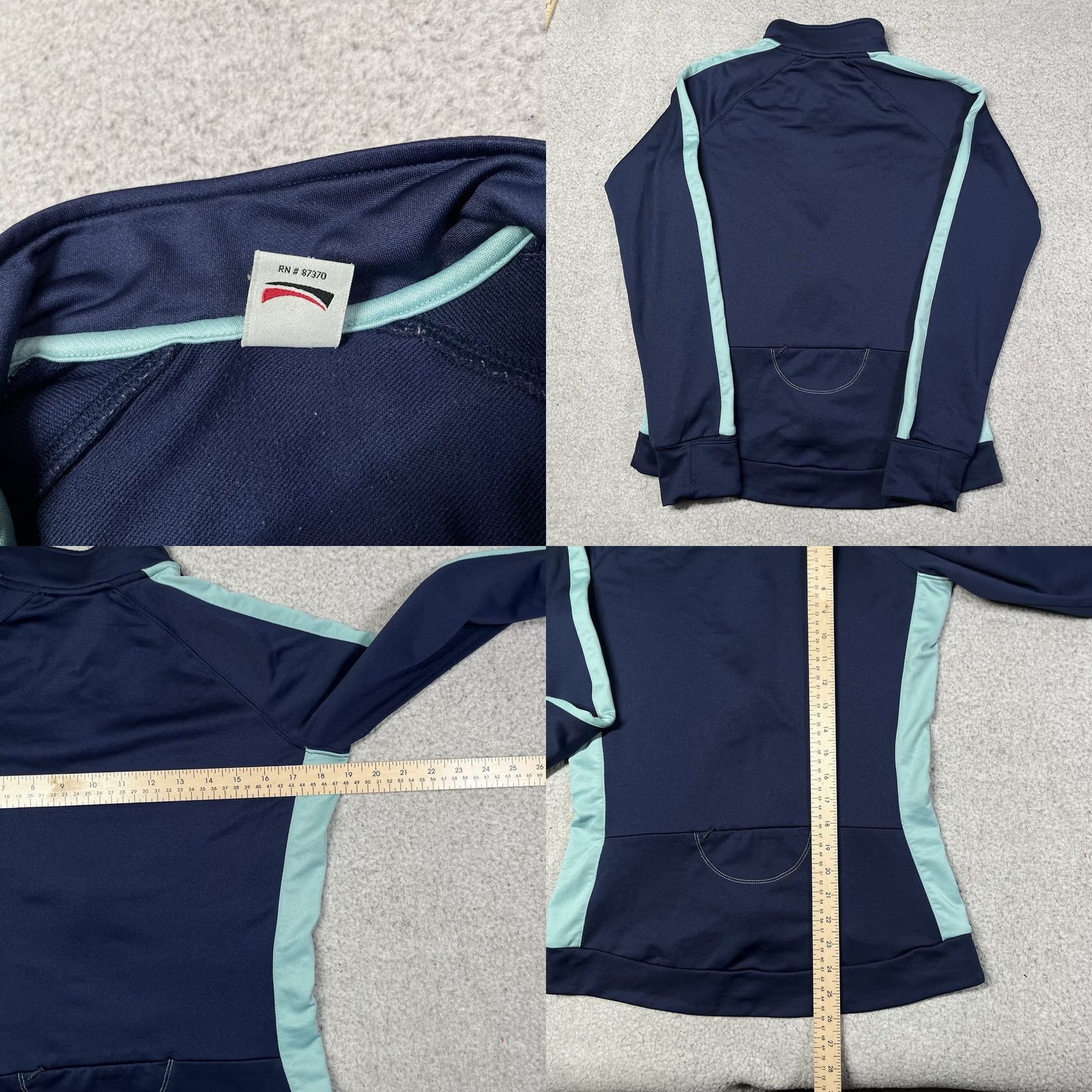 Alo Alo Jacket Womens M Blue Full Zip Athletic Activewear Running Yoga Pockets Size M / US 6-8 / IT 42-44 - 8 Thumbnail