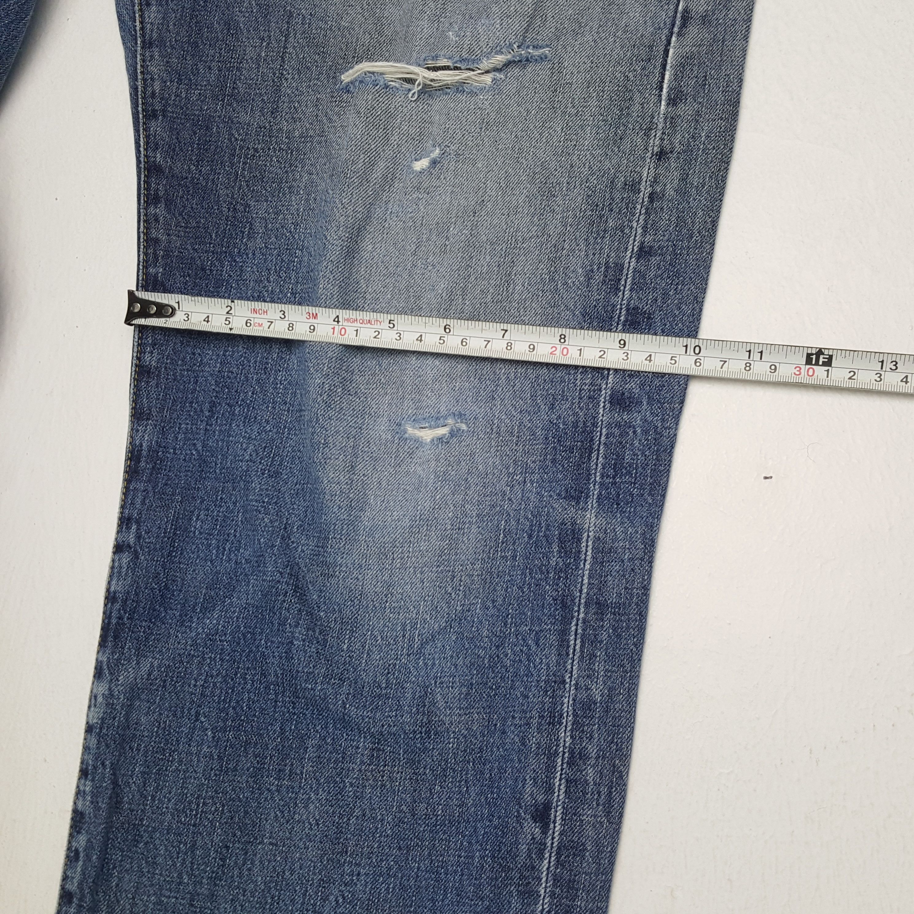 Stussy × Vintage STUSSY Streetwear Skateboard Style Distressed Jeans Size US 35 - 10 Thumbnail