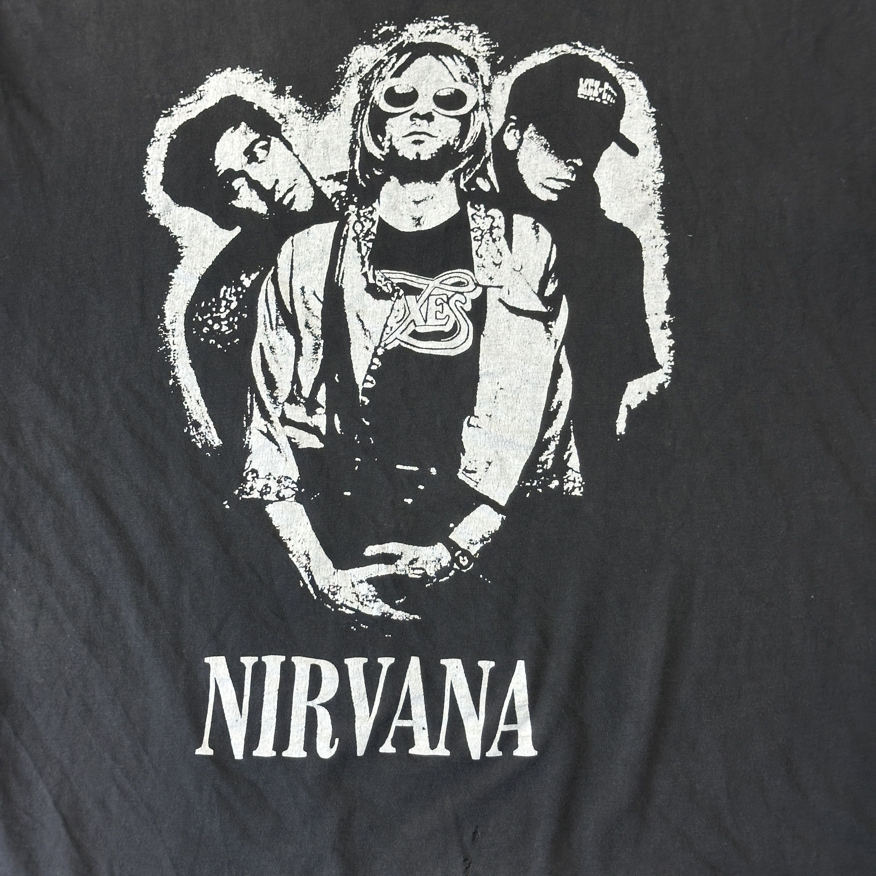 sss Vintage Nirvana 90s Graphic Band T-Shirt Size Large European RARE thrashed Size US L / EU 52-54 / 3 - 2 Thumbnail