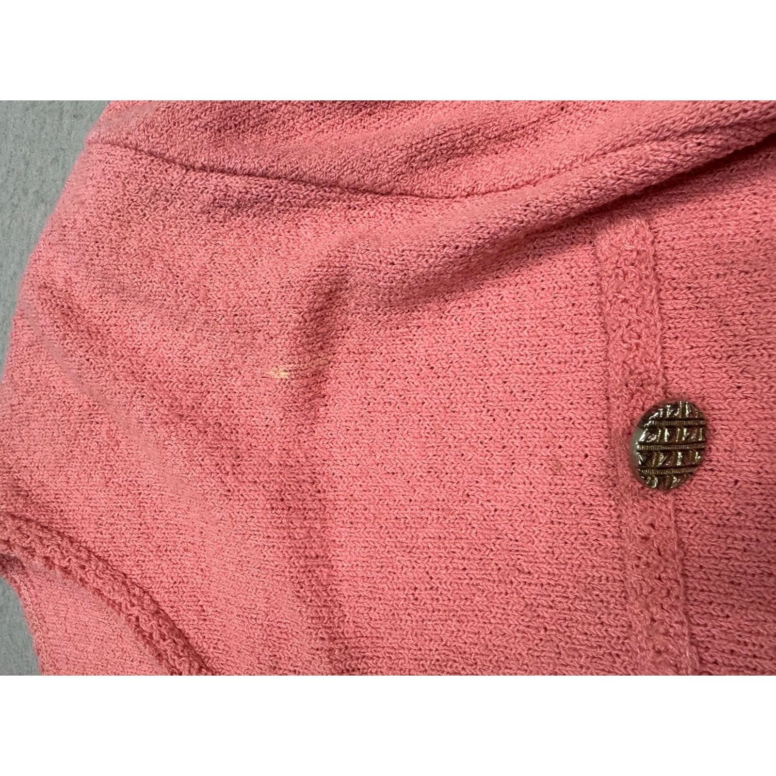 Pinko Vintage Castleberry Cardigan Pink Womens 14 Knit Button Front USA Size XL / US 12-14 / IT 48-50 - 6 Thumbnail
