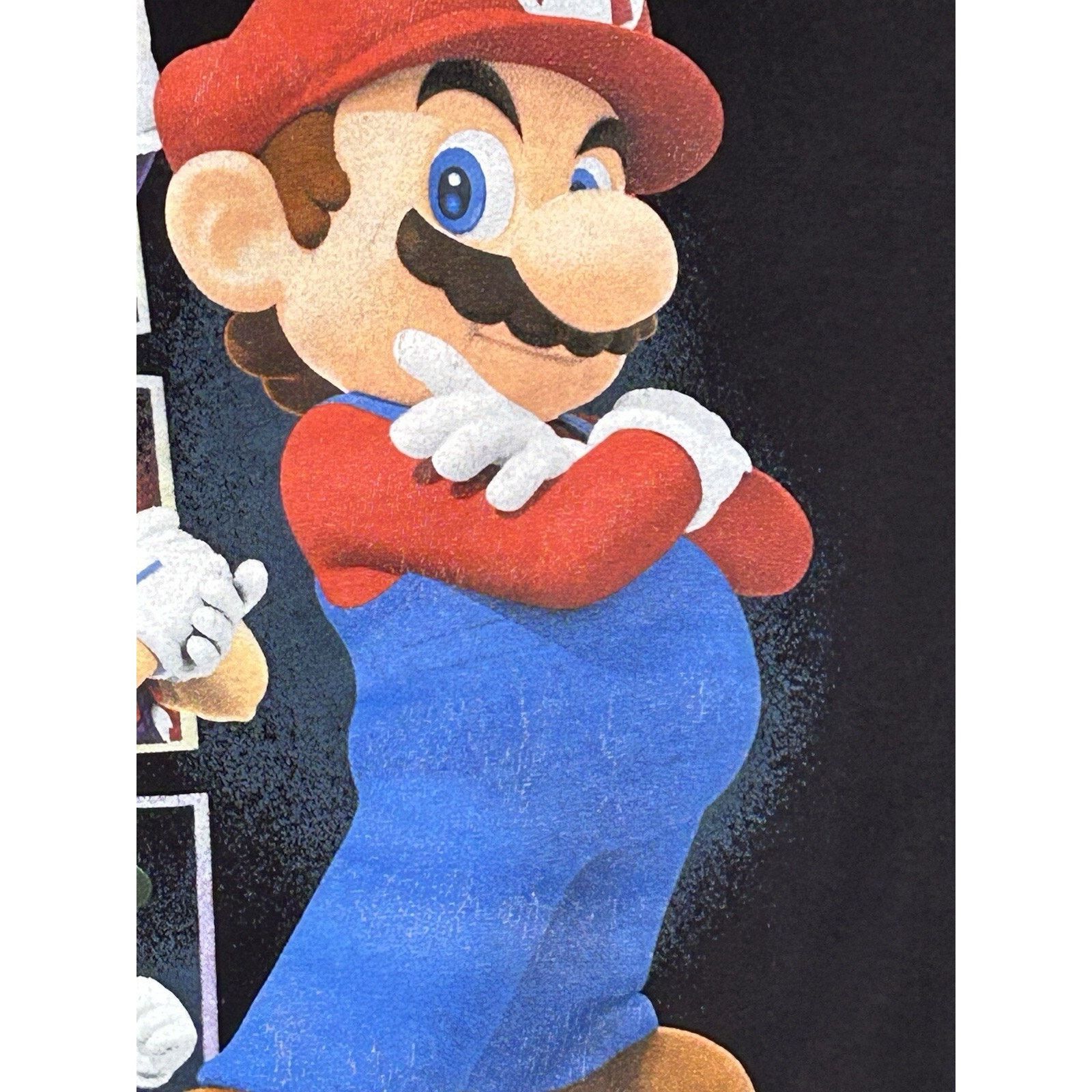 Nintendo Nintendo Super Mario Cartoon Mens T Shirt Black XXL Size US XL / EU 56 / 4 - 3 Thumbnail