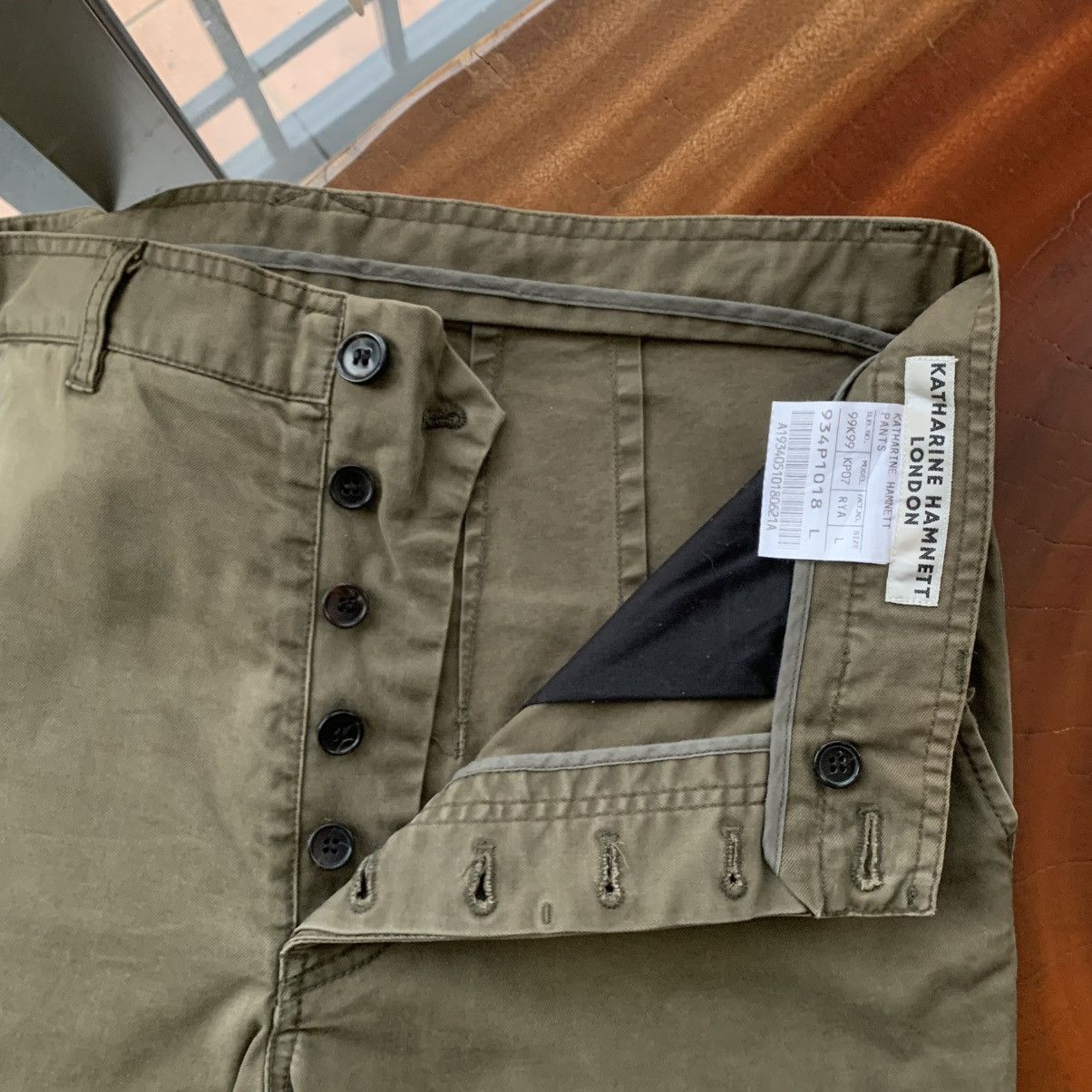 Katharine Hamnett London Katherine Hamnett London Army Green Pants Size US 34 / EU 50 - 3 Thumbnail