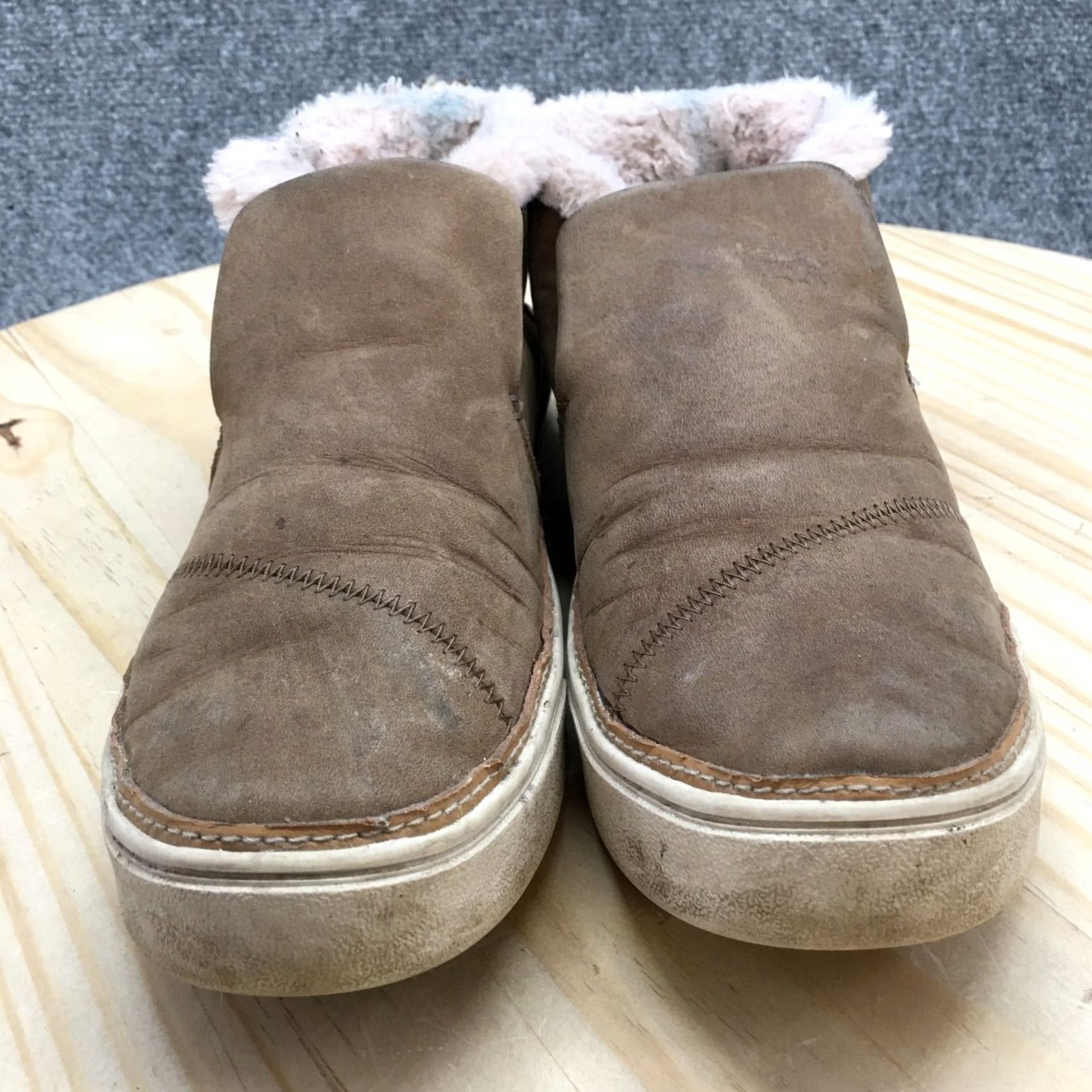 Toms TOMS Paxton Casual Mid Top Sneakers Brown Leather Slip On Womens Shoes - 9, Flat, Rubber Outsole, Breathable, Comfortable, Walking Casual Shoes Size M / US 6-8 / IT 42-44 - 4 Thumbnail