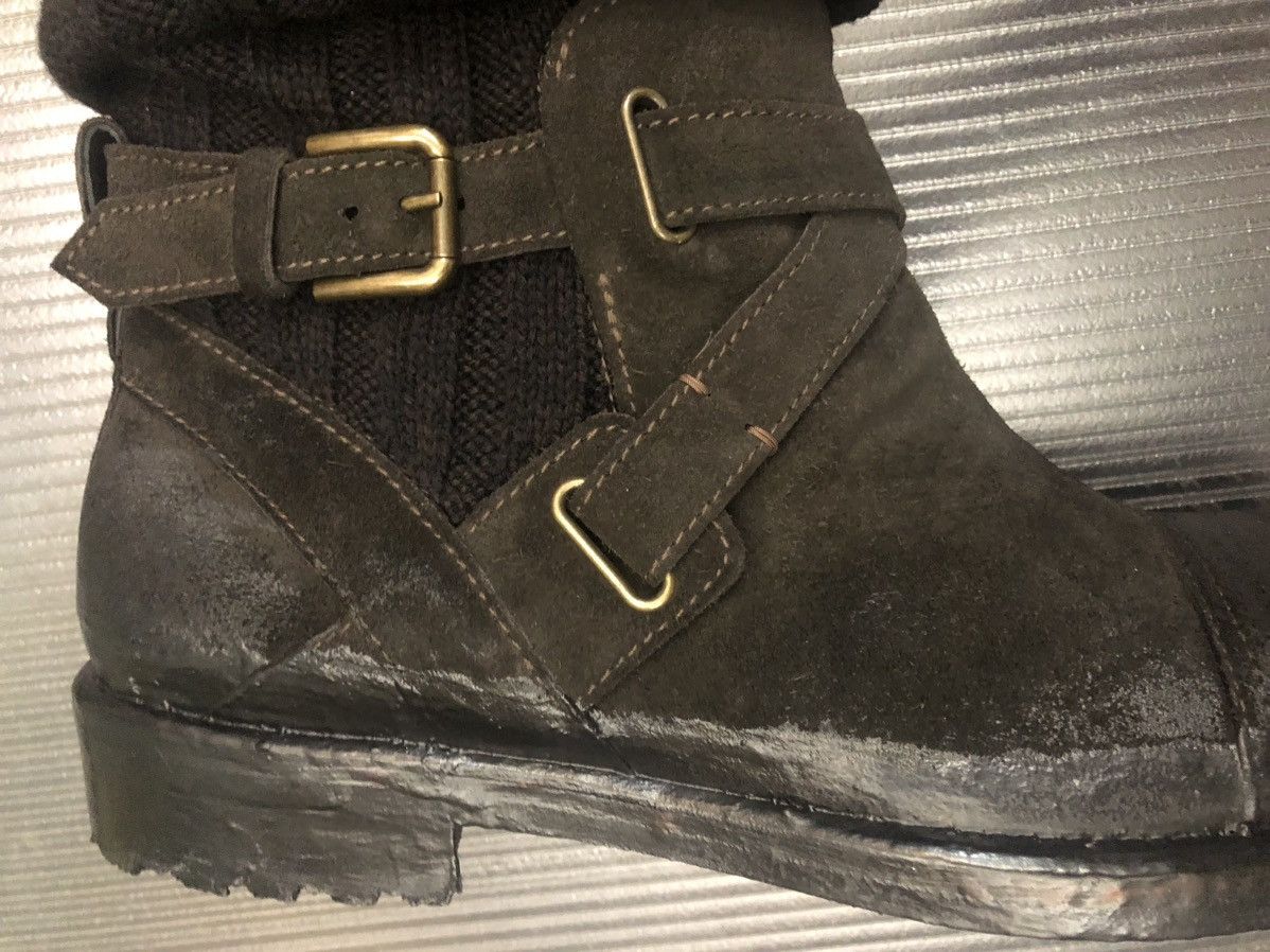 Dolce & Gabbana Dolce and Gabbana 🇮🇹 oiled suede wool sock Alpine boot 10 NEW Size US 10 / EU 43 - 9 Thumbnail
