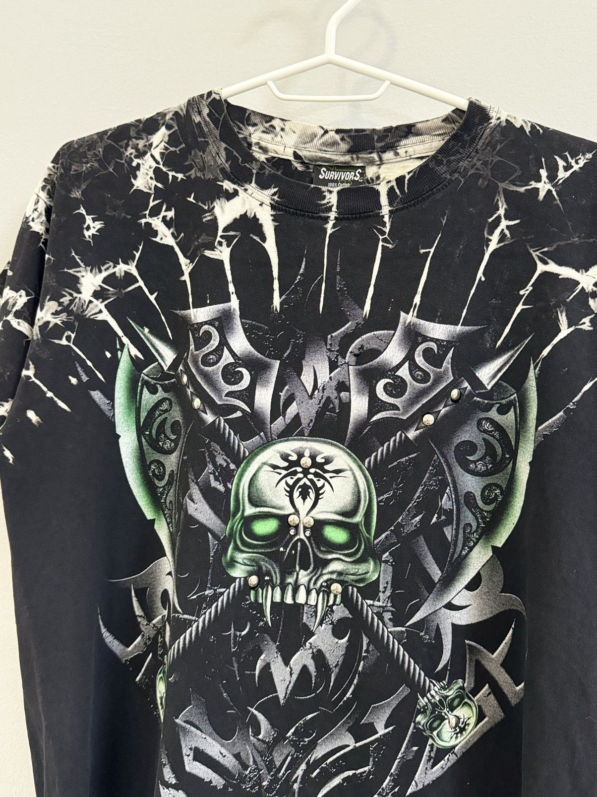 Band Tees Y2K Grim Reaper Skull Demon Emo Grunge Tee phosphorus Size US S / EU 44-46 / 1 - 4 Thumbnail