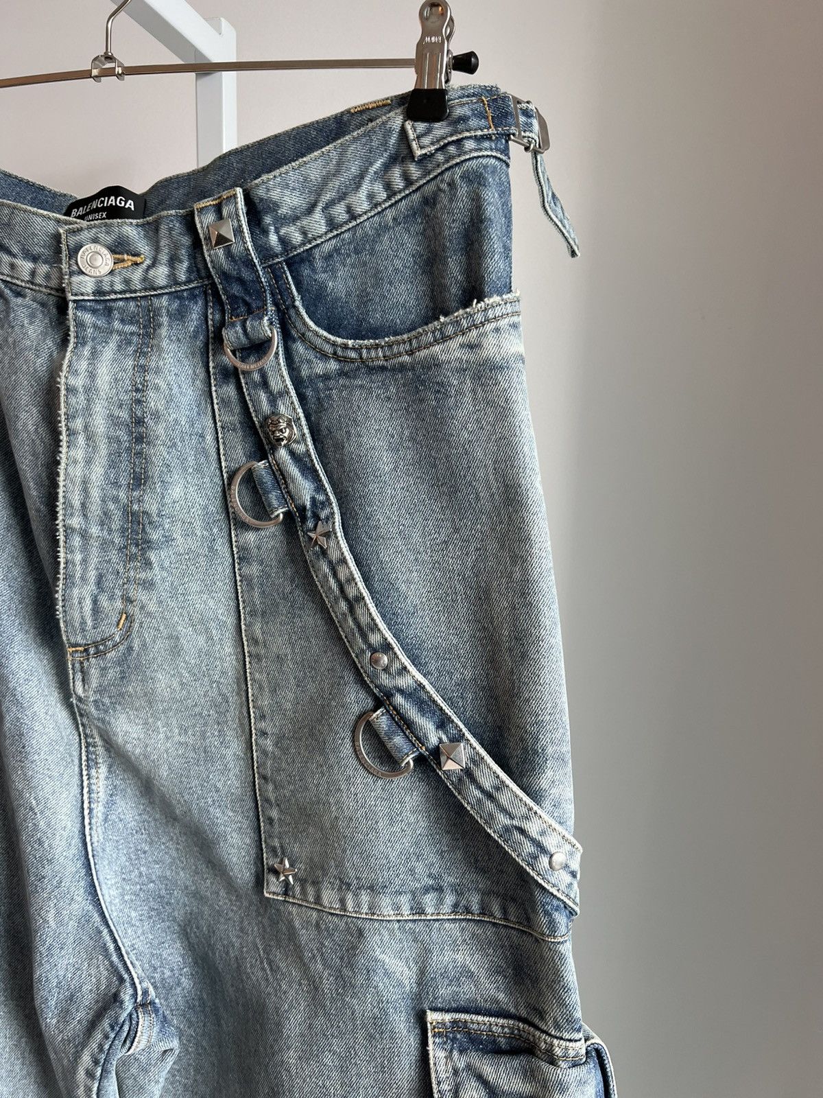 Balenciaga BALENCIAGA SPRING 22 ‘CLONES’ RAVER BAGGY DENIM PANTS Size US 33 - 12 Thumbnail