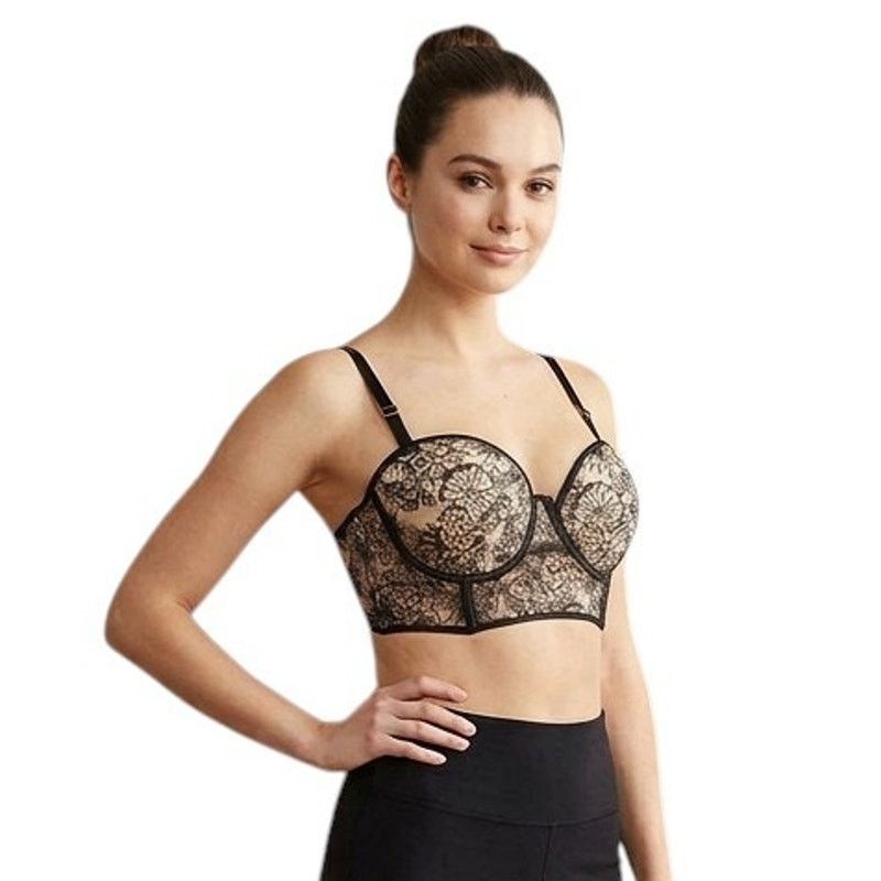 Victoria's Secret Victoria's Secret Black Long Line Balconette Bra, 32D Size ONE SIZE - 4 Thumbnail