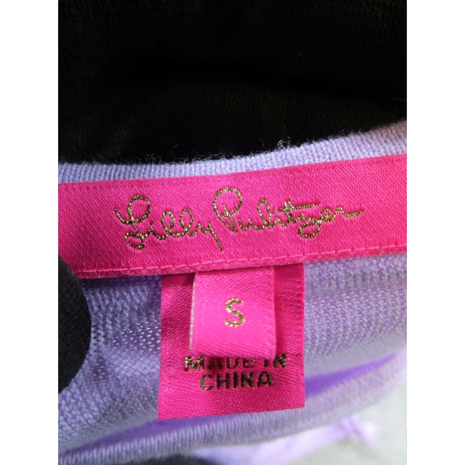 Lilly Pulitzer Lilly Pulitzer Sweater Womens Small Purple Cotton Blend Knit Pullover Round Neck 3/4 Sleeve Size S / US 4 / IT 40 - 3 Thumbnail