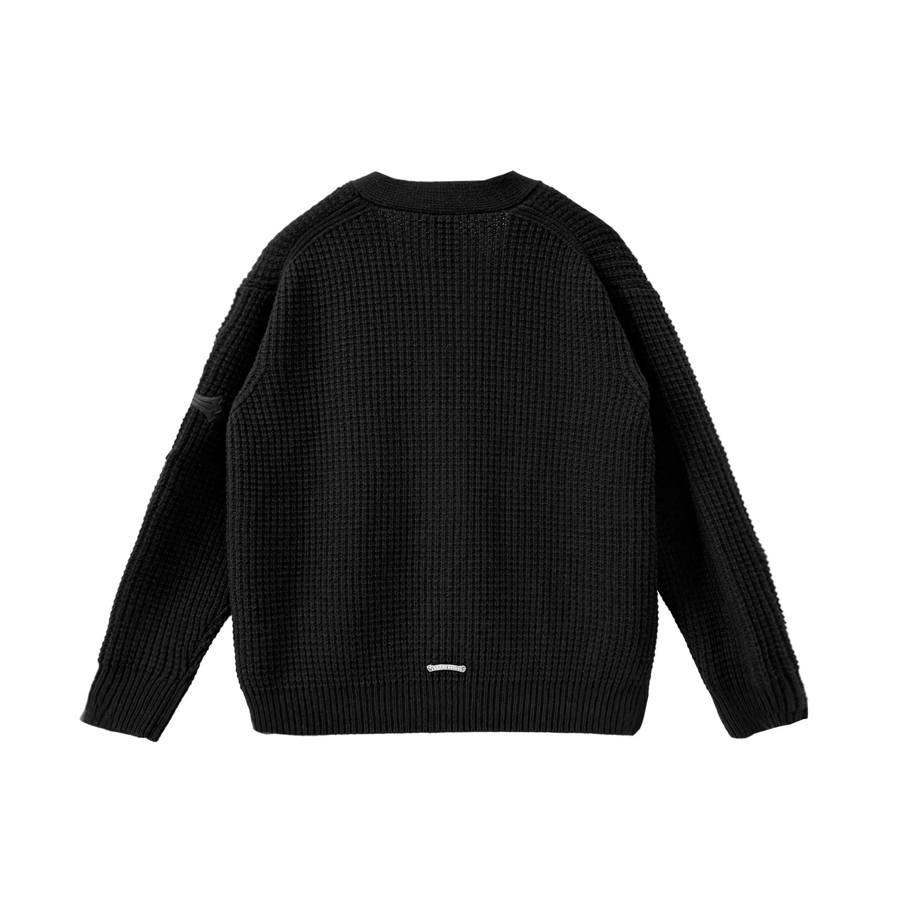 Chrome Hearts Chrome Hearts Cashmere Waffle Cross Patch Cardigan Sweater Size S / US 4 / IT 40 - 2 Thumbnail