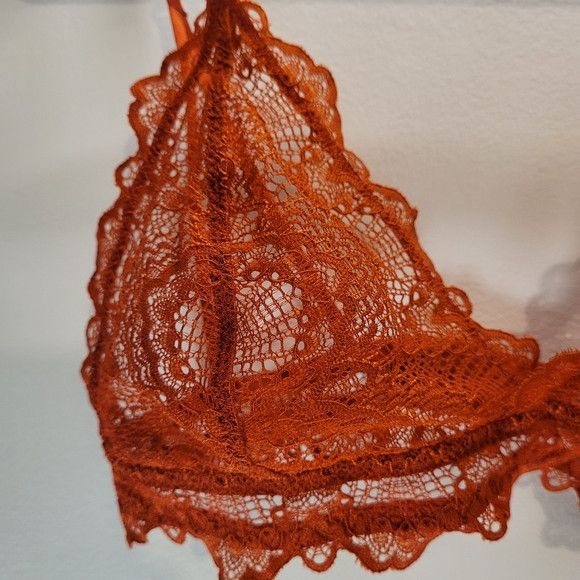 Other Understatement Lace Triangle Bralette Papaya Color - S Size ONE SIZE - 4 Thumbnail
