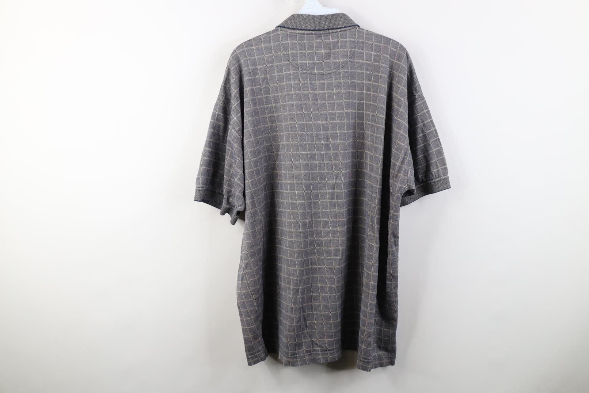 Vintage Vintage 90s Streetwear Checkered Collared Golf Polo Shirt Size US XL / EU 56 / 4 - 12 Thumbnail
