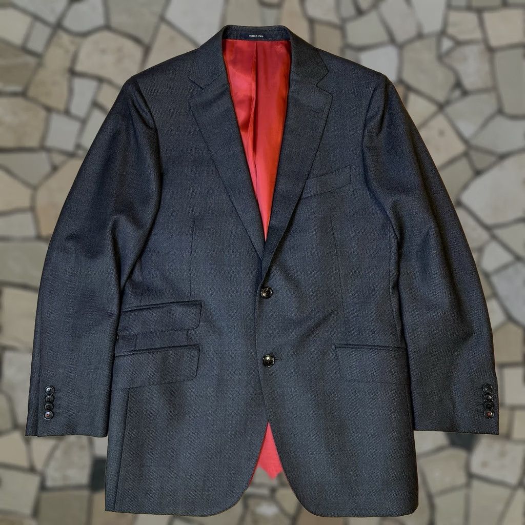 Suitsupply Suitsupply Blazer Wool Dark Gray Solid Notch Lapel 38 Regular Men’s Sport Coat Blazer Only Size 38R - 1 Thumbnail