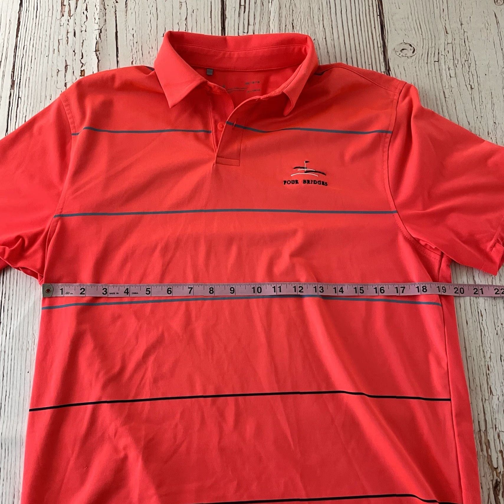 Under Armour Under Armour Short Sleeve Polo Shirt Mens M Striped Button-Up Breathable Polyester Multicolor Short Sleeve Golf Polo Shirt Mens M Striped Pattern 90s? Size US M / EU 48-50 / 2 - 4 Thumbnail
