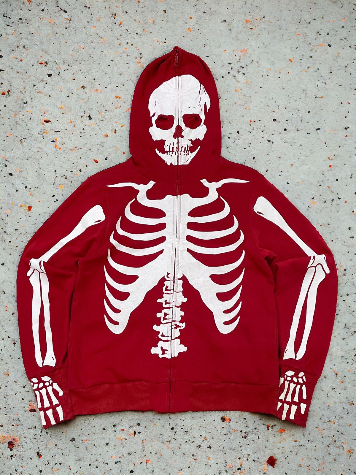 Japanese Brand Clash Head Japan Skeleton Full Zip Up Hoodie Size US S / EU 44-46 / 1 - 1 Thumbnail