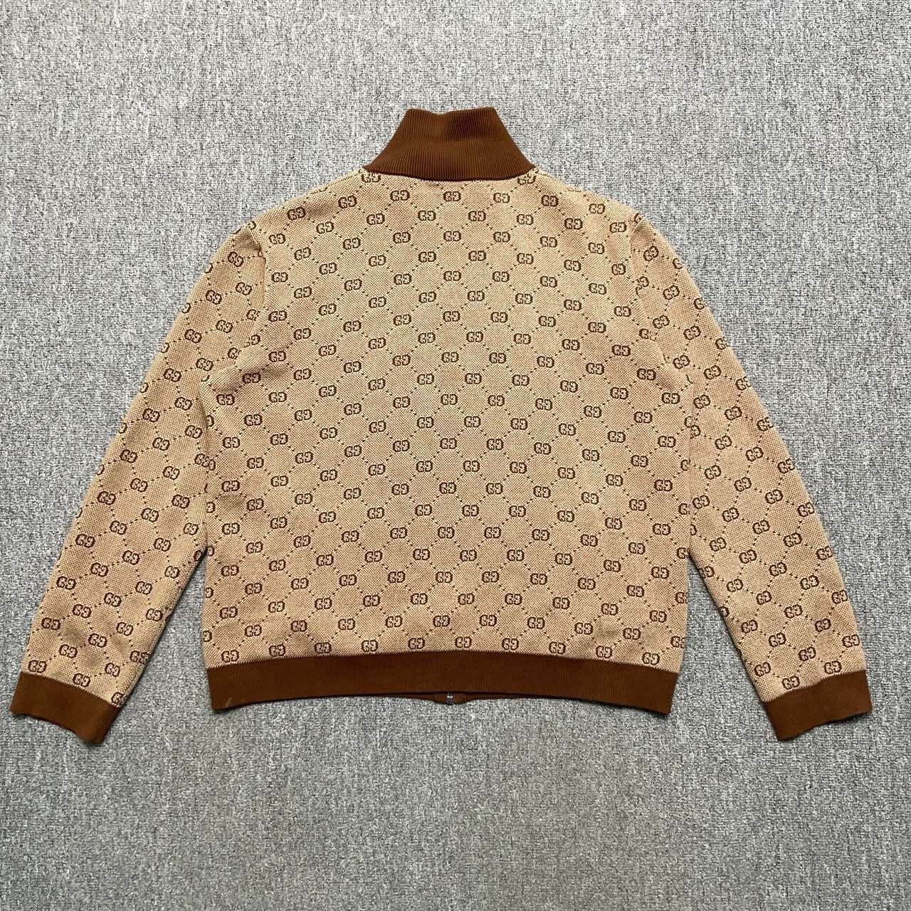 Gucci Gucci Old-fashioned full-print knitted zipper jacket 2501-N Size US XL / EU 56 / 4 - 2 Thumbnail