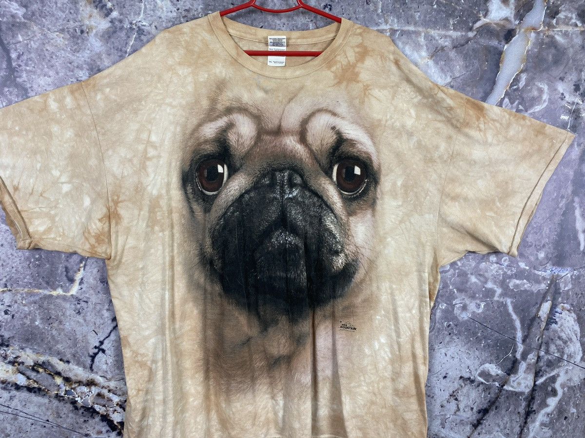 The Mountain × Vintage Men’s The Mountain Pug Dog T-Shirt Streetwear Size XXXL Size US XXL / EU 58 / 5 - 2 Thumbnail