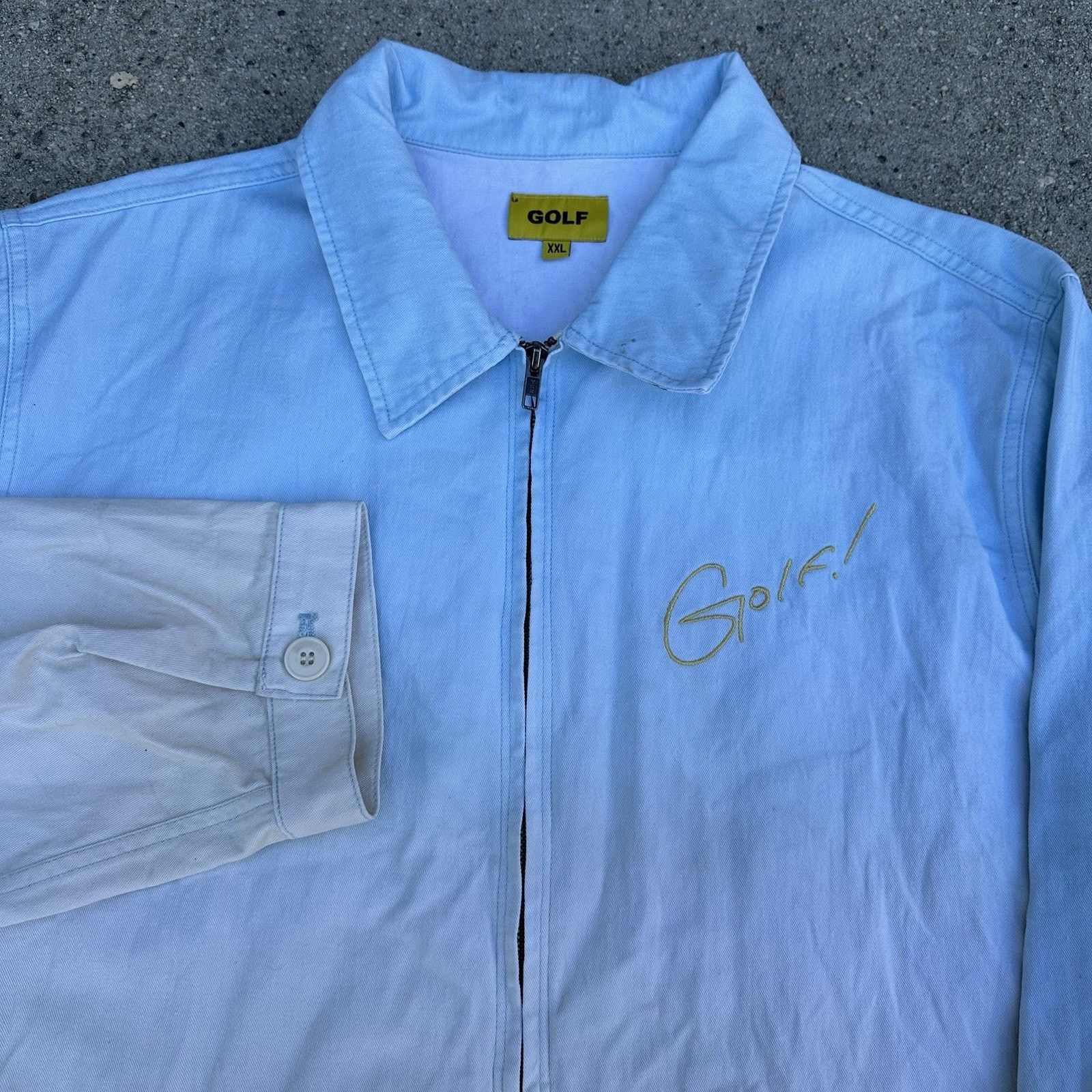 Golf Wang × Hypebeast × Tyler The Creator Golf Wang The Sh*t Don’t Stop Zip Up Jacket XXL Winter 2021 Size US XXL / EU 58 / 5 - 4 Thumbnail