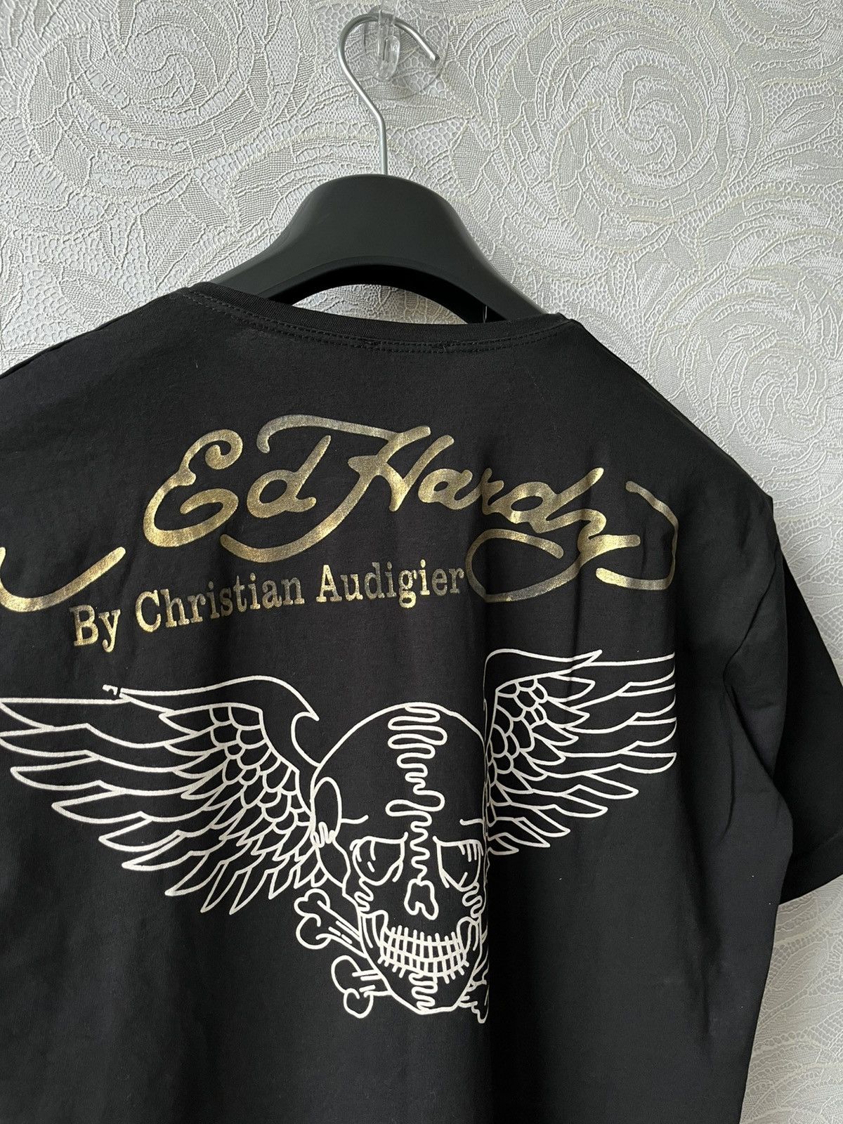 Ed Hardy Vintage Y2k Ed Hardy Skull Gun ☠️ Big Logo Rare T-Shirt 90s Size US L / EU 52-54 / 3 - 5 Thumbnail