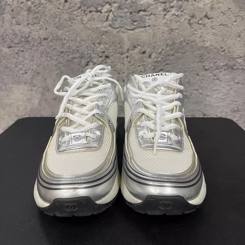 Chanel Chanel Silver Sports Shoes Size 41 Size US 8 / EU 41 - 6 Thumbnail