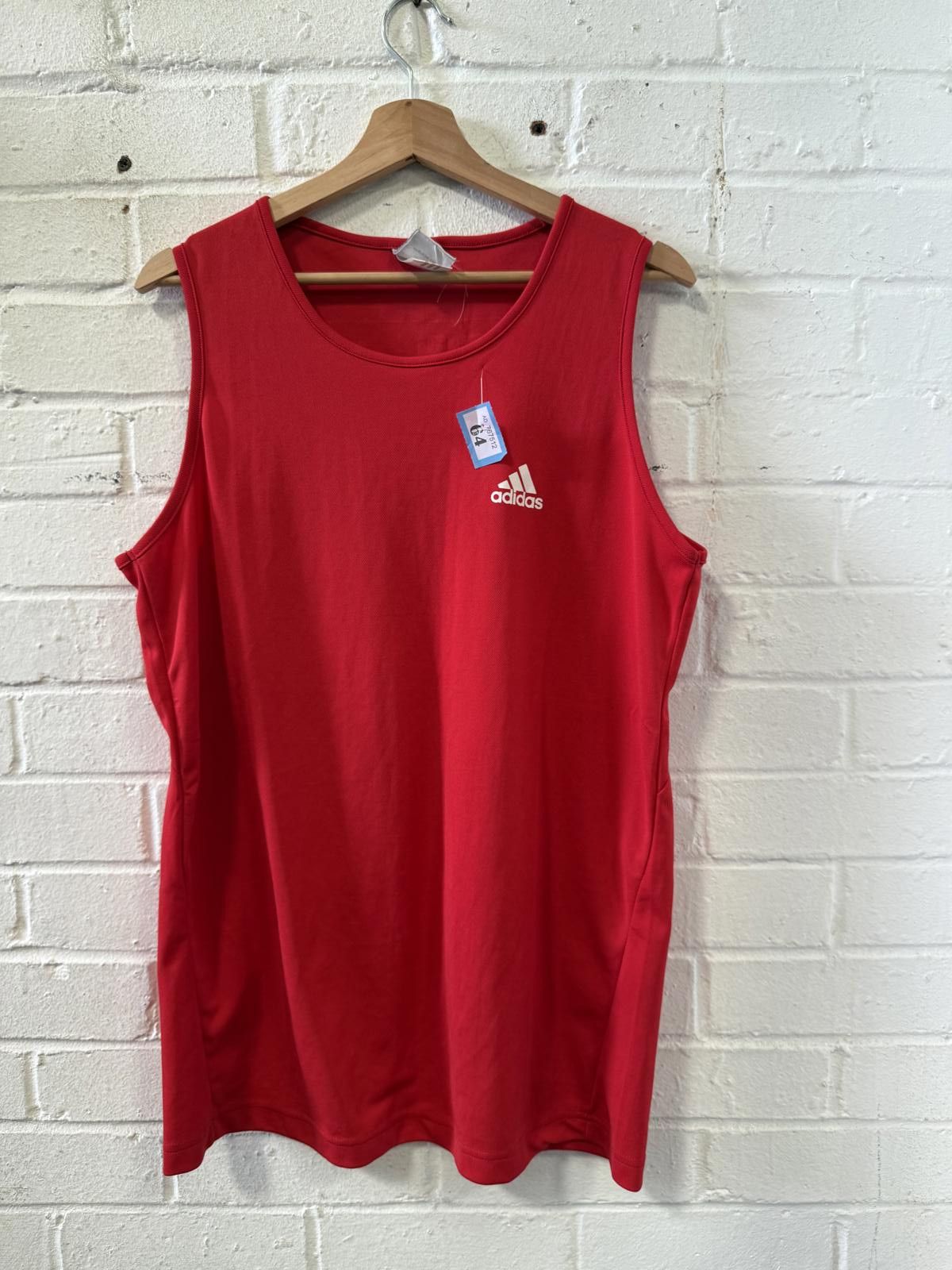 Adidas Adidas Men's Red Tank Top Size XL Size US XL / EU 56 / 4 - 1 Thumbnail