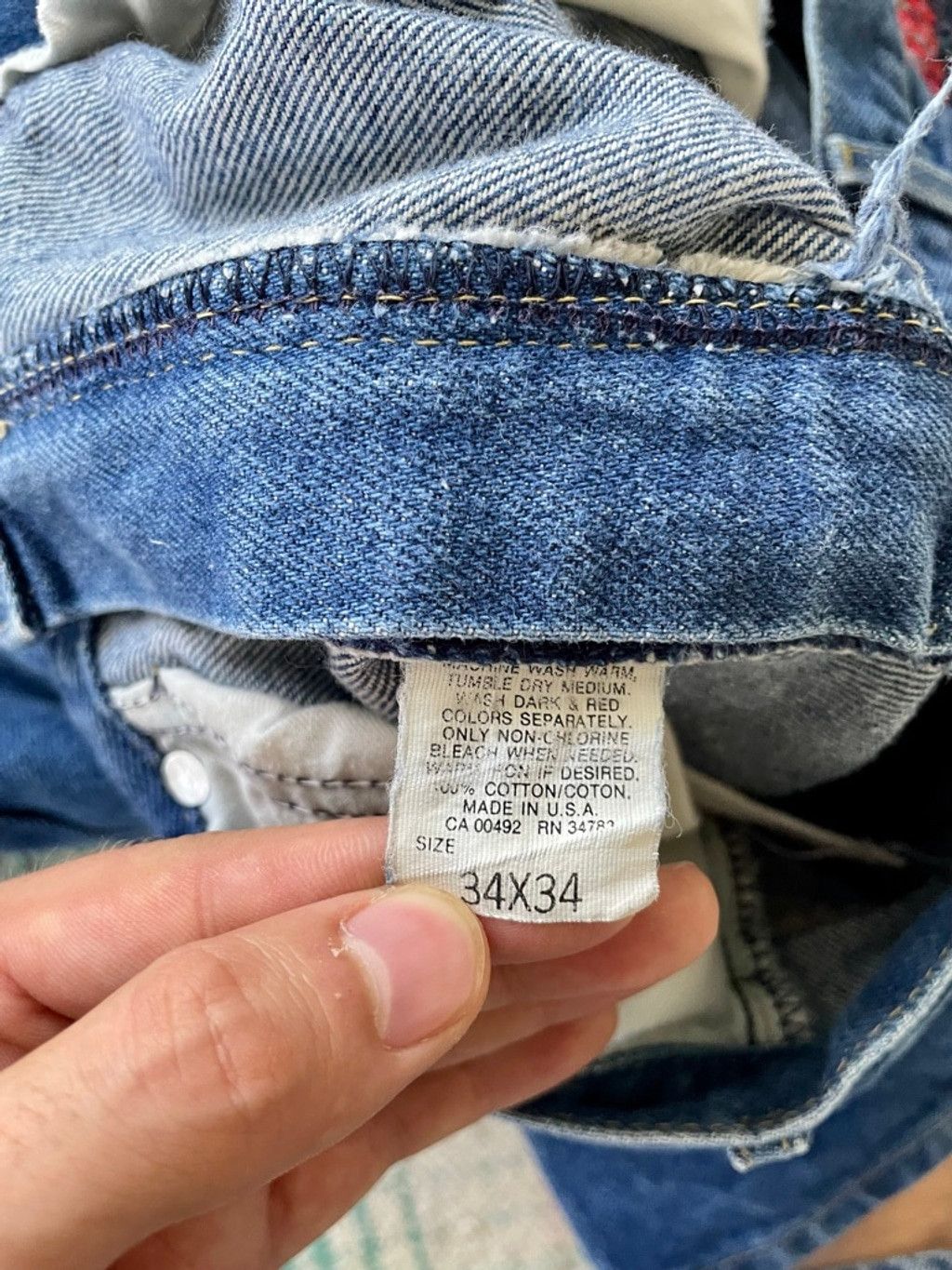Lee 80s Lee Union Made Straight Leg Jeans 32x32 Size US 32 / EU 48 - 6 Thumbnail