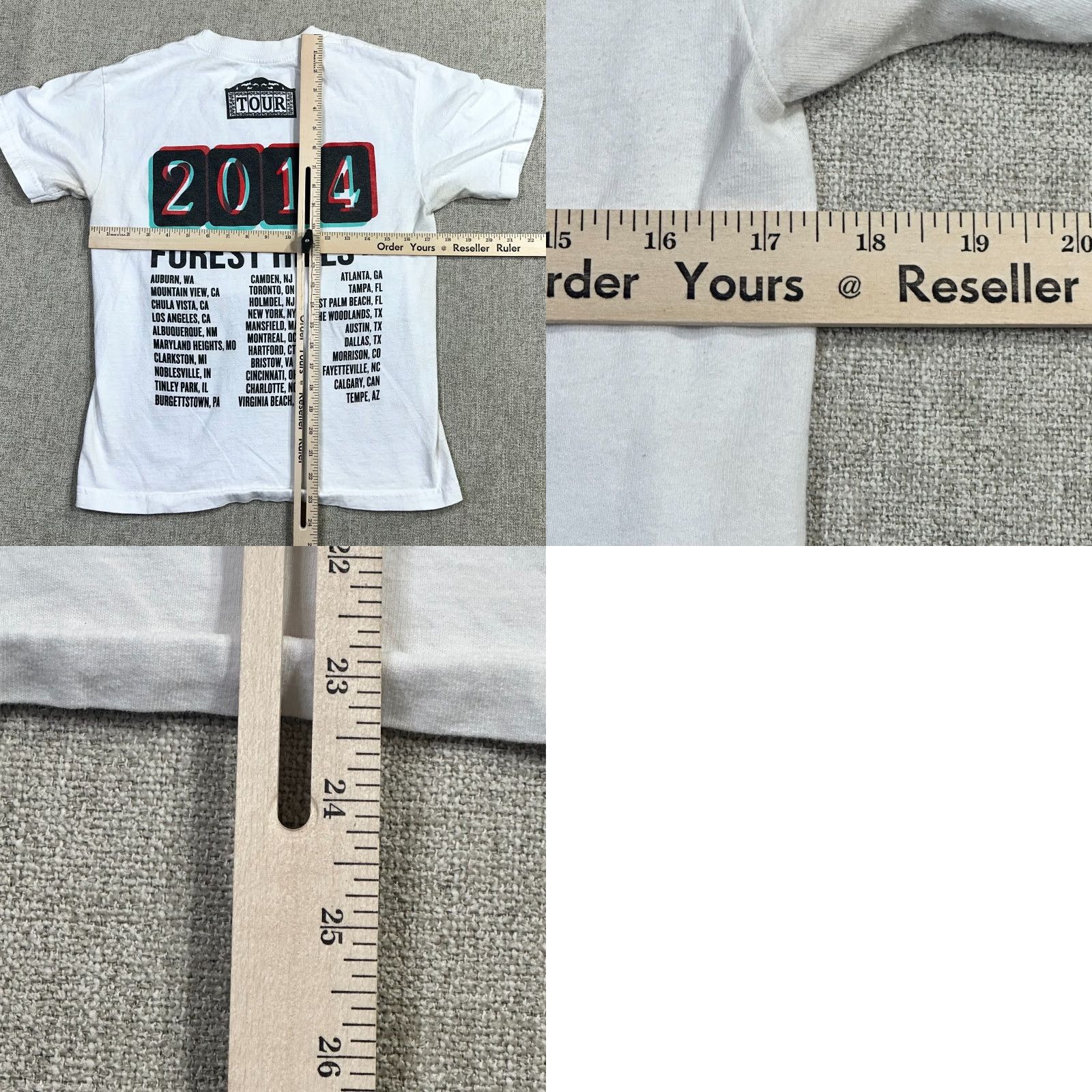 Dreamville J. Cole 2014 Forrest Hills Drive Tour Shirt Dreamville T-Shirt Adult Small Unisex Multicolor Graphic Print Double-Sided Crew Neck Size US S / EU 44-46 / 1 - 8 Thumbnail