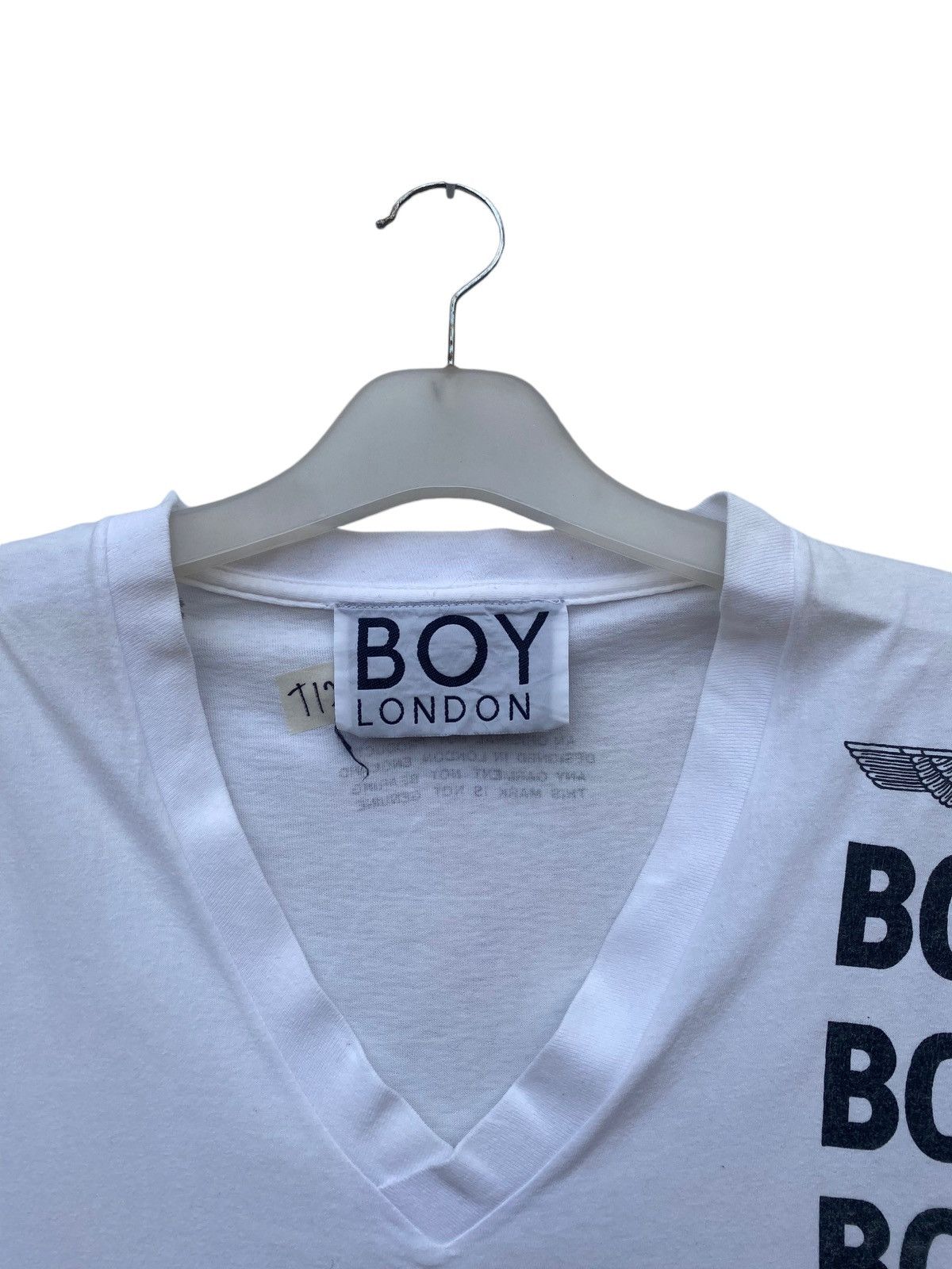 Vintage Distressed Boy London Spellout Tees