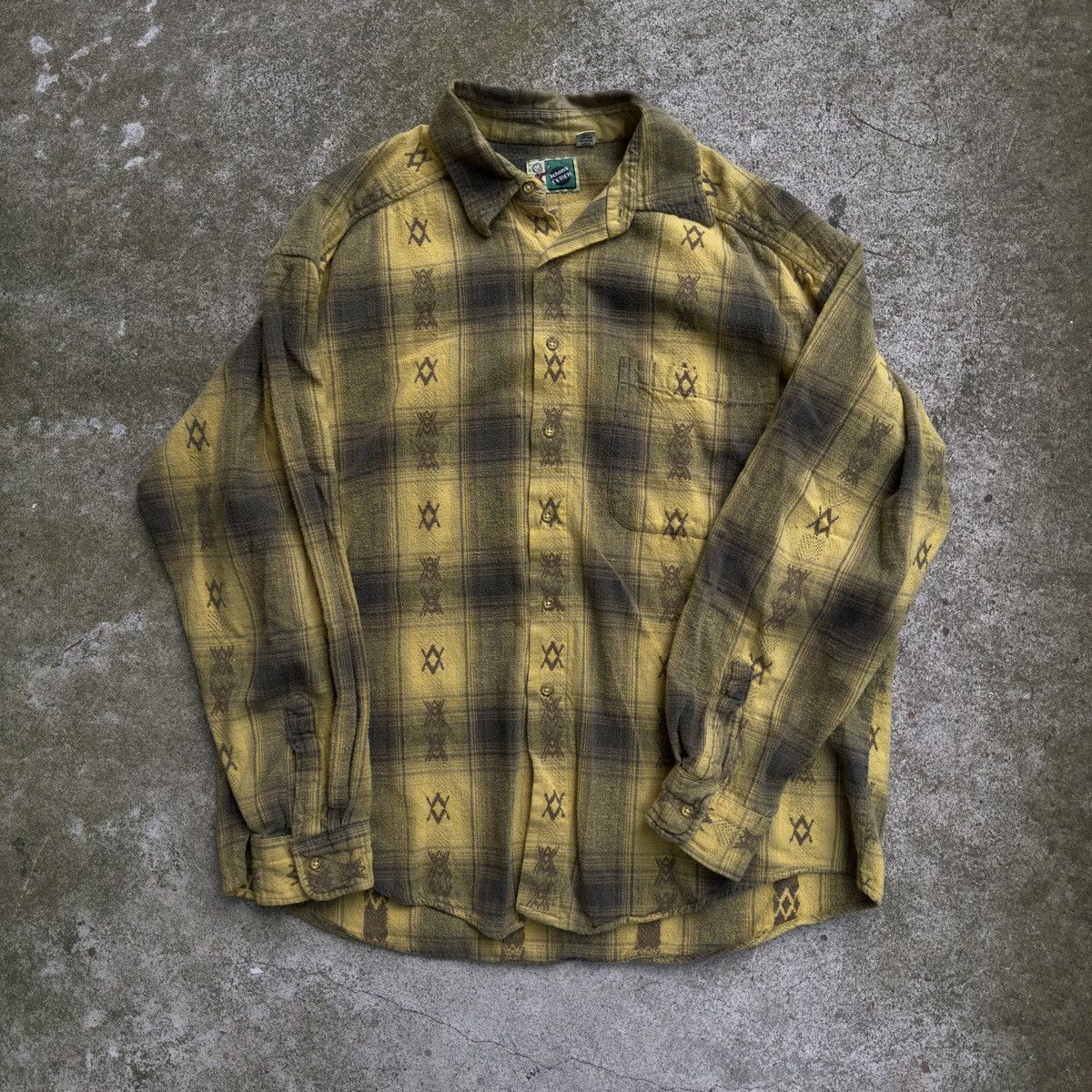 Vintage Faded Plaid Flannel Shirt ERD Grunge Chrome RRL Bode Size US L / EU 52-54 / 3 - 1 Thumbnail