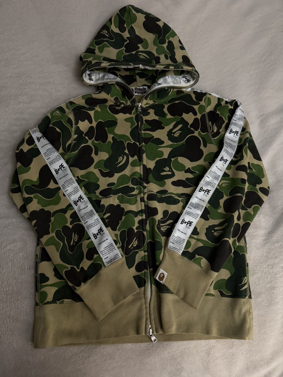 Bape BAPE STA TAPE FULL ZIP HOODIE Size US S / EU 44-46 / 1 - 1 Thumbnail