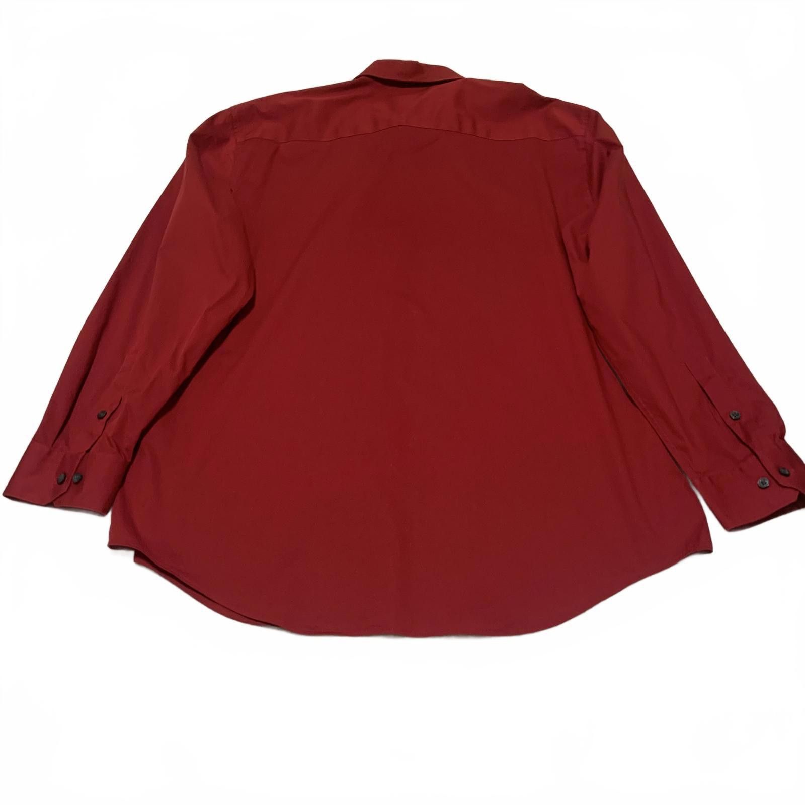Alfani Alfani Men's L 16-16.5 Red Long Sleeve Dress Shirt Size 42R - 2 Thumbnail