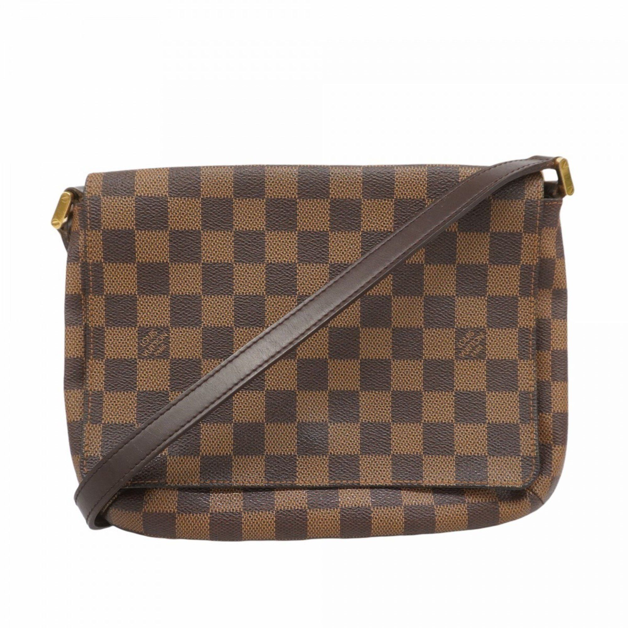 Louis Vuitton Shoulder Bag Damier Musette Tango Long N51301 Ebene Ladies, Women's